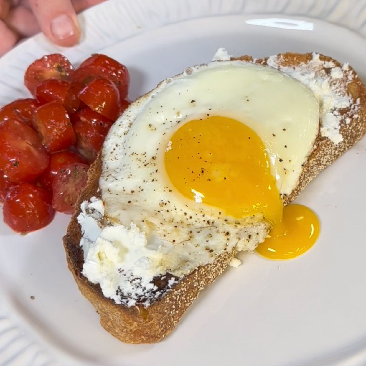 Goat Cheese Breakfast Toast