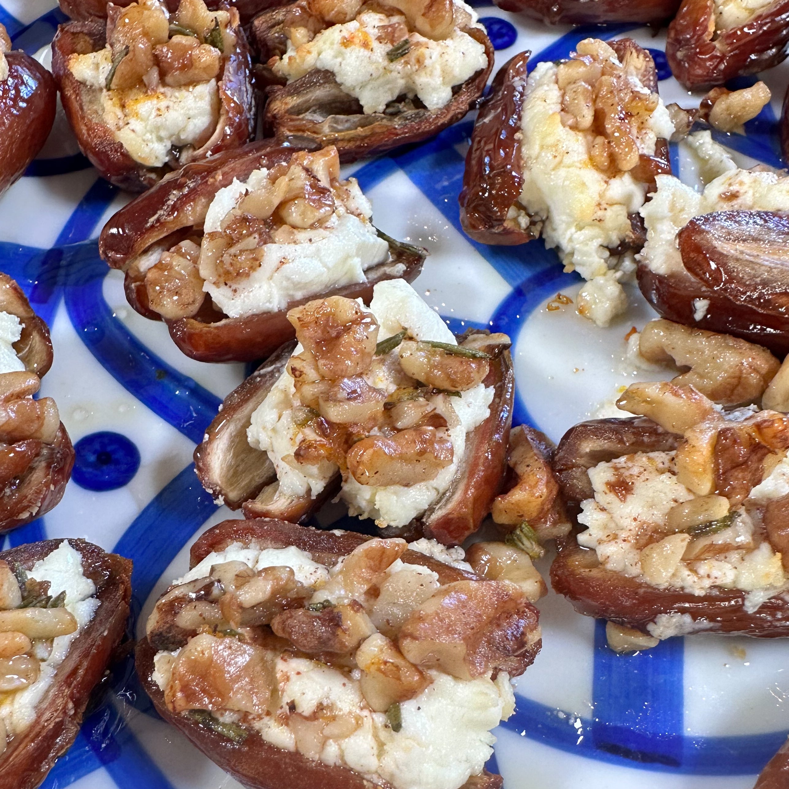 Roasted Dates with Goat Cheese