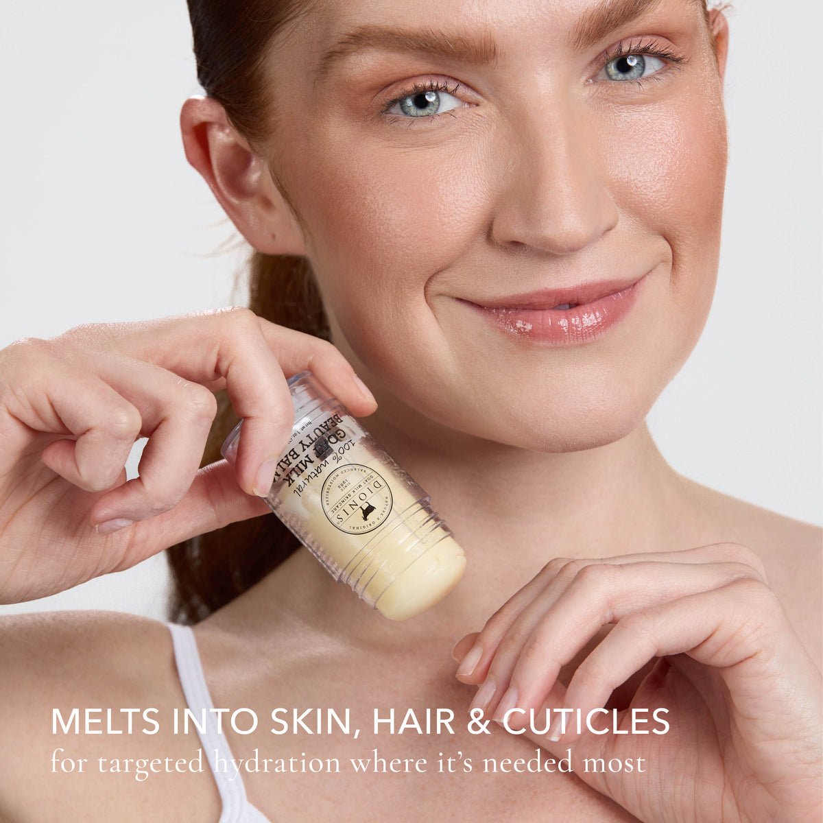 Dionis Goat Milk Beauty Balm, 1 oz.
Melts into skin, hair & cuticles for targeted hydration where it's needed most.