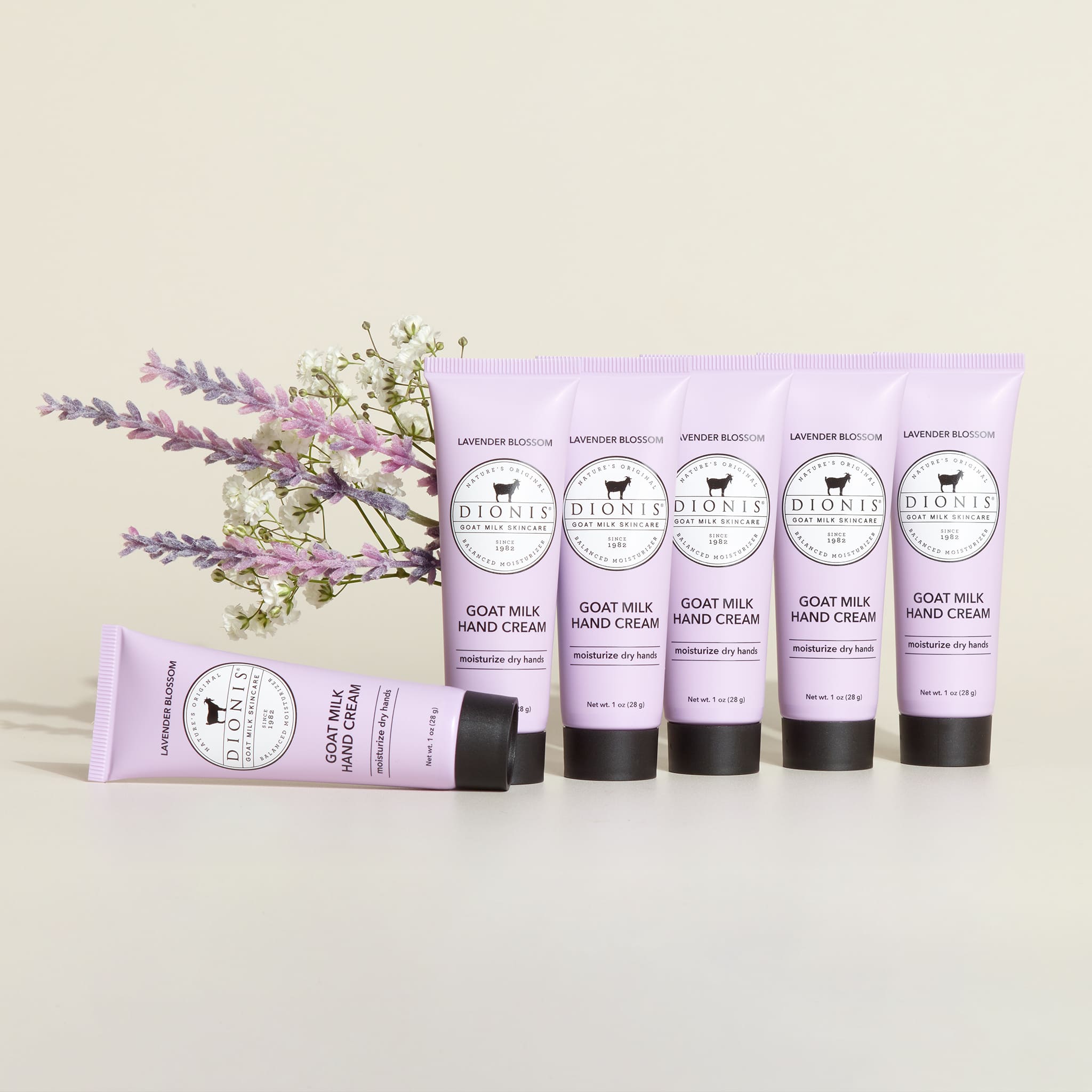 Lavender Blossom Goat Milk Hand Cream, Set of 6