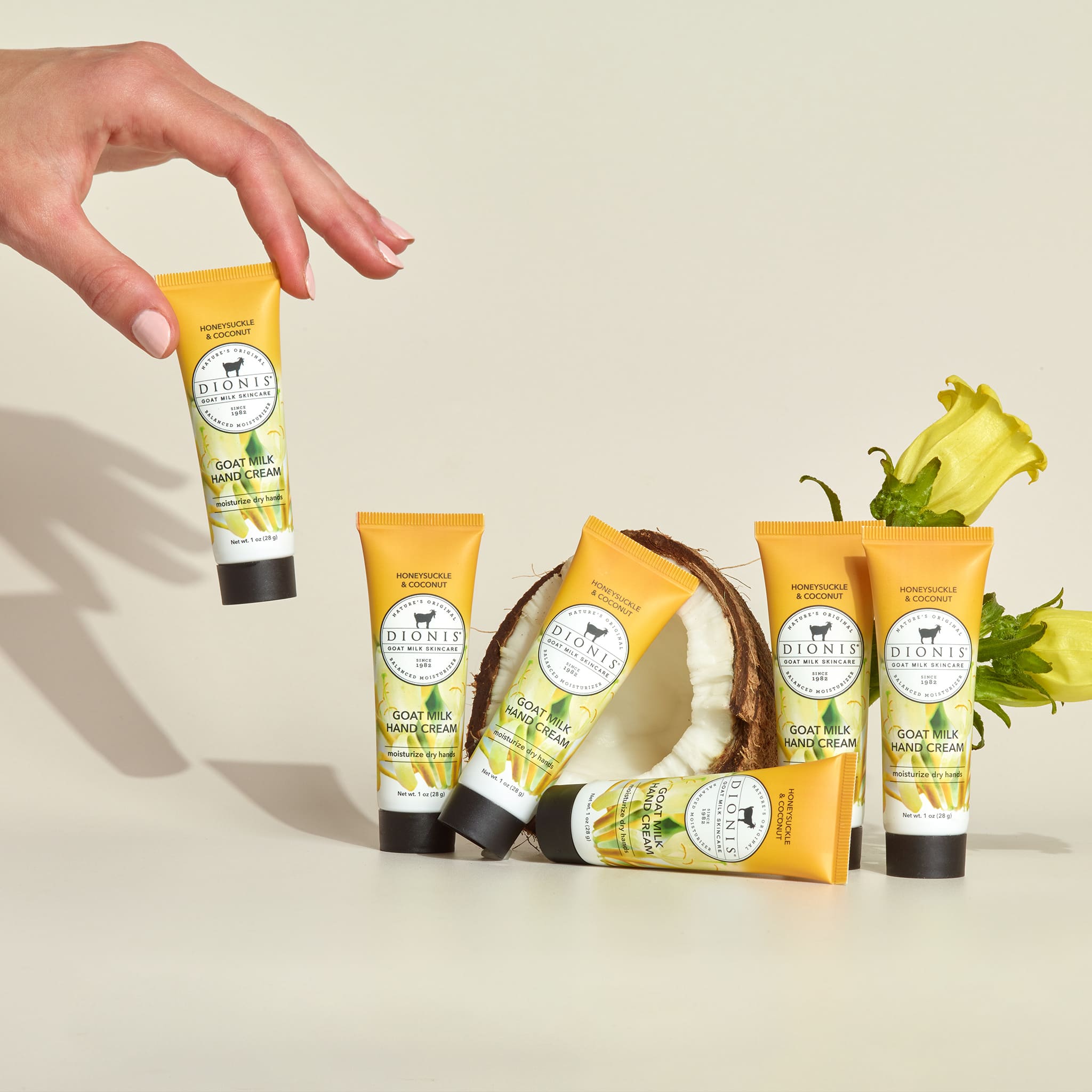 Honeysuckle & Coconut Goat Milk Hand Cream, Set of 6