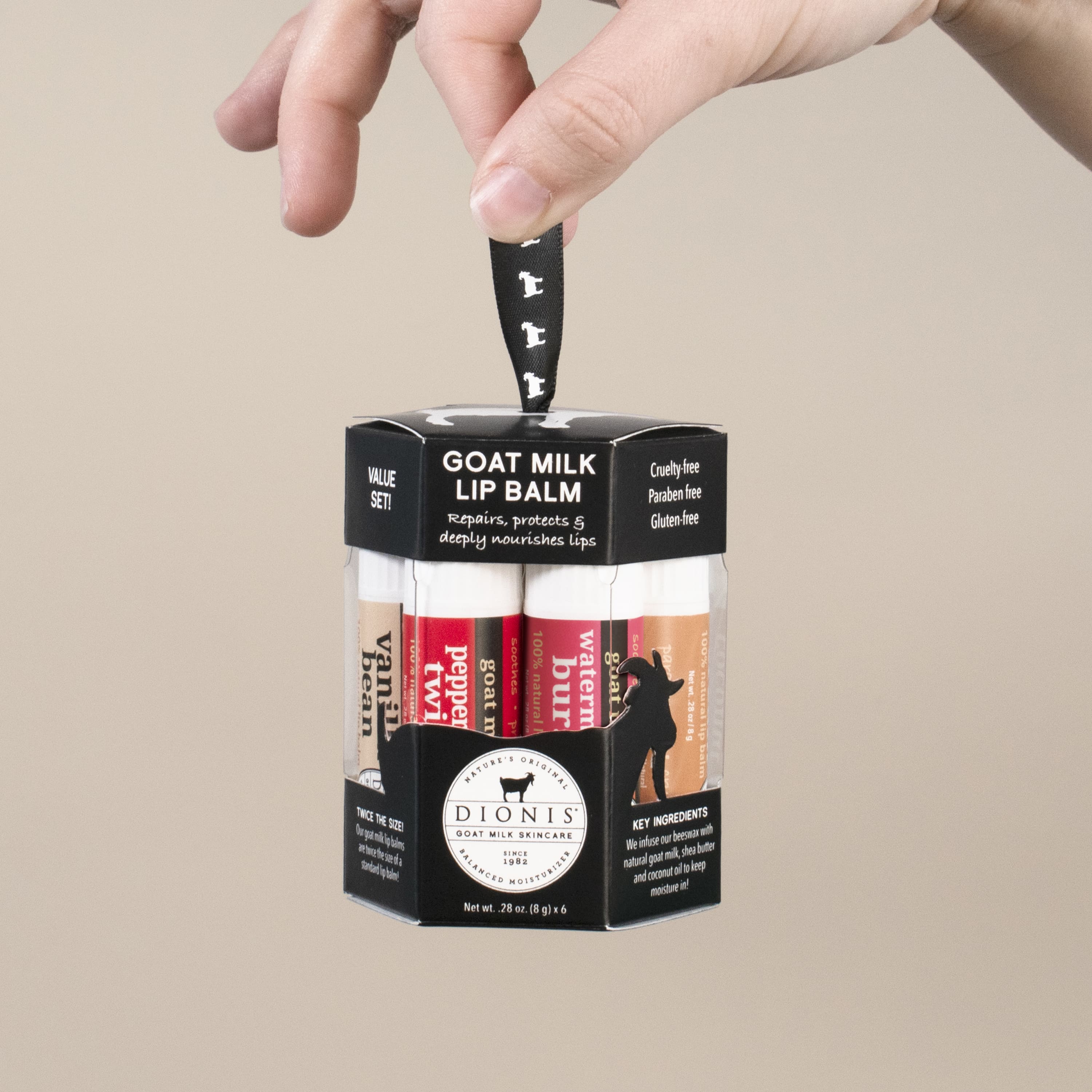 Goat Milk Lip Balm Ornament Set
