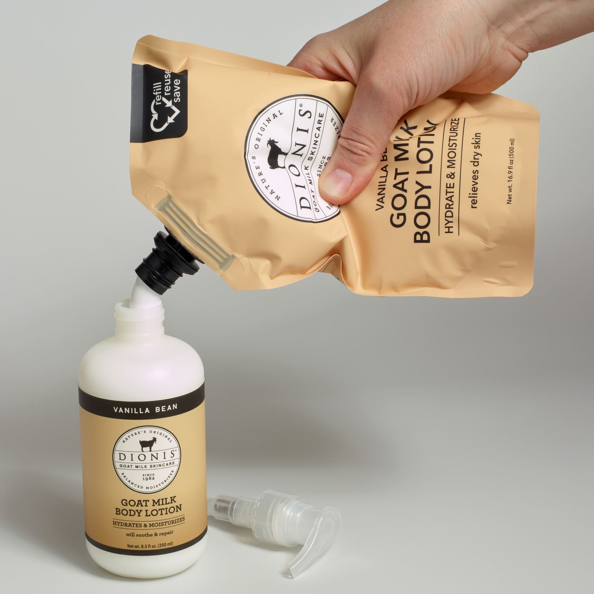 Vanilla Bean Goat Milk Body Lotion Refill Pouch