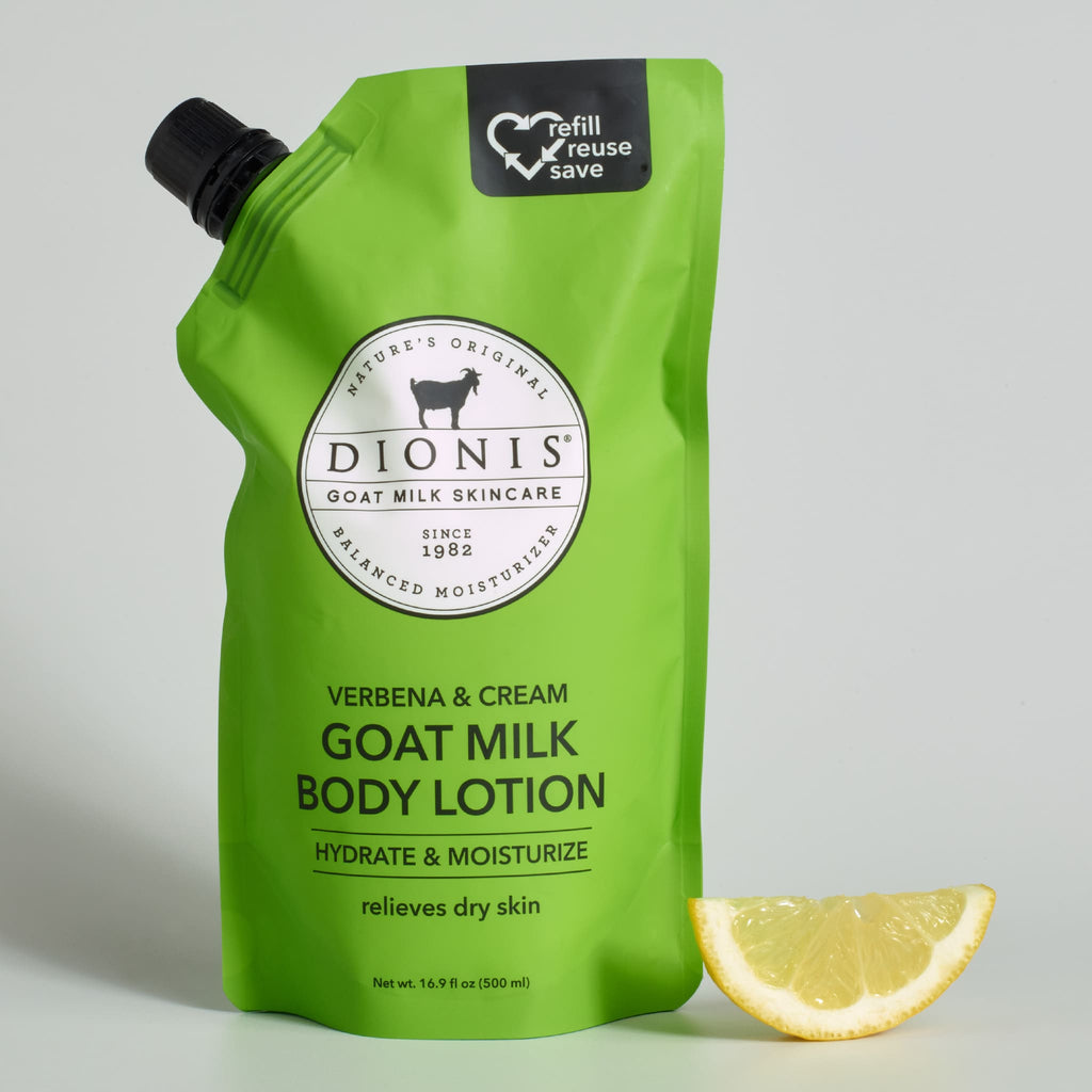 Verbena & Cream Goat Milk Body Lotion Refill Pouch
