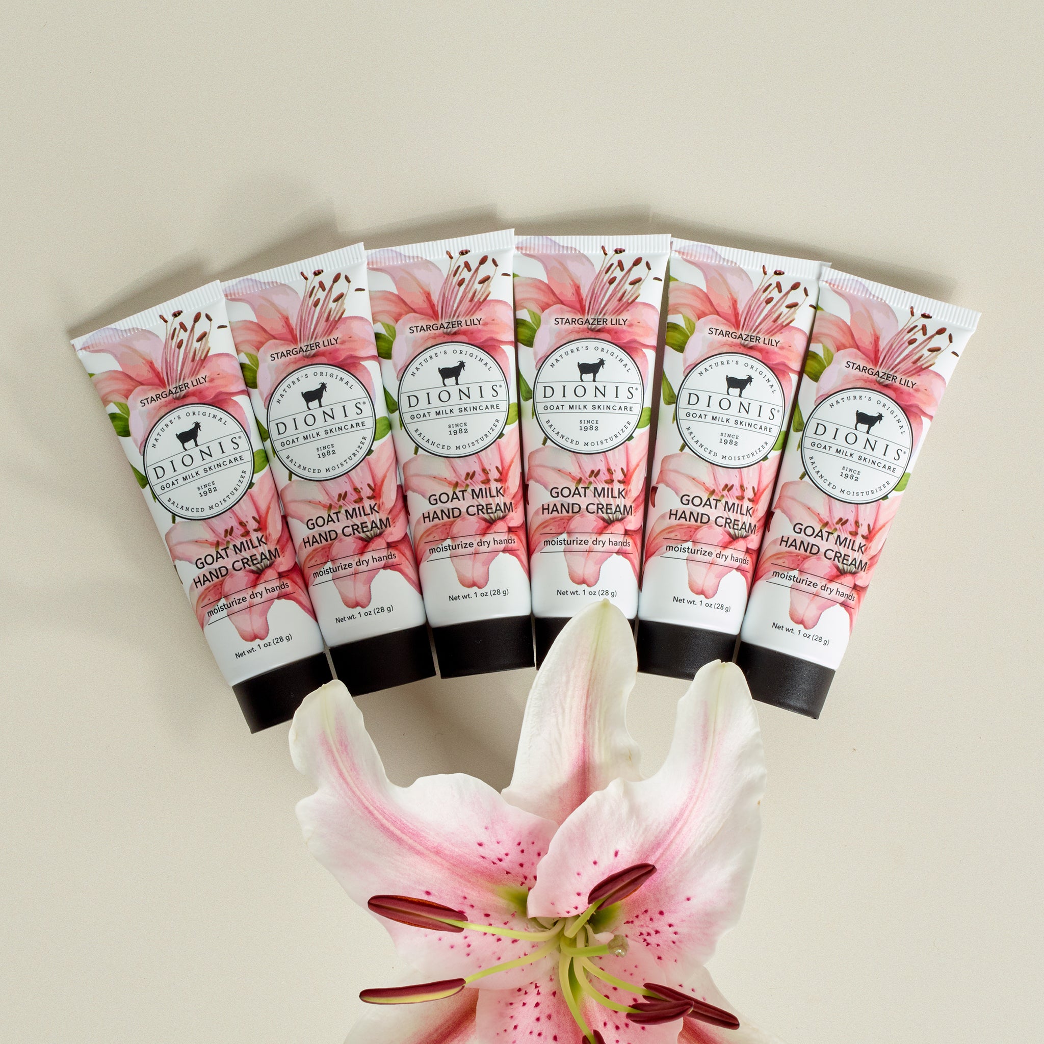 Stargazer Lily Goat Milk Hand Cream, Set of 6