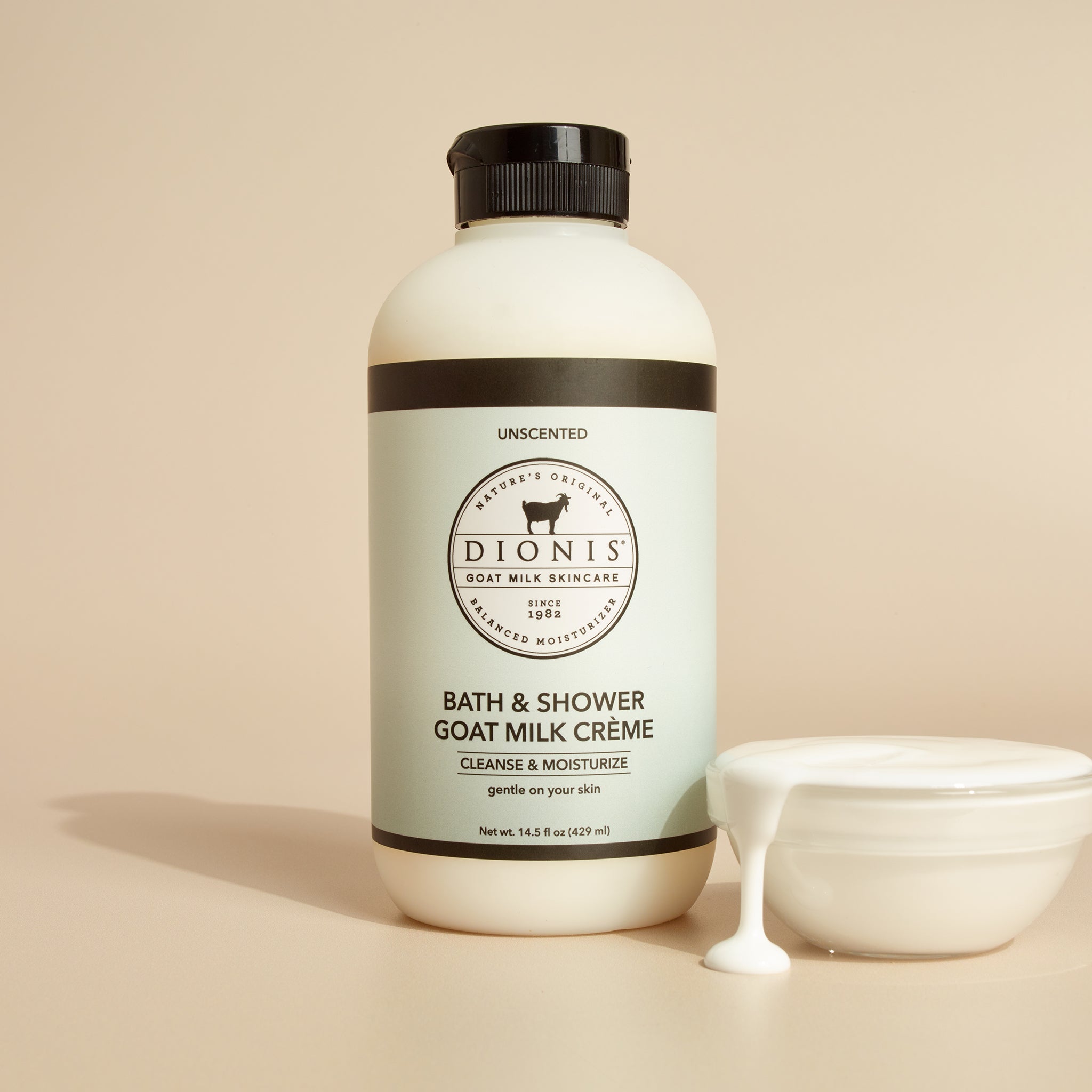 Unscented Bath & Shower Goat Milk Crème