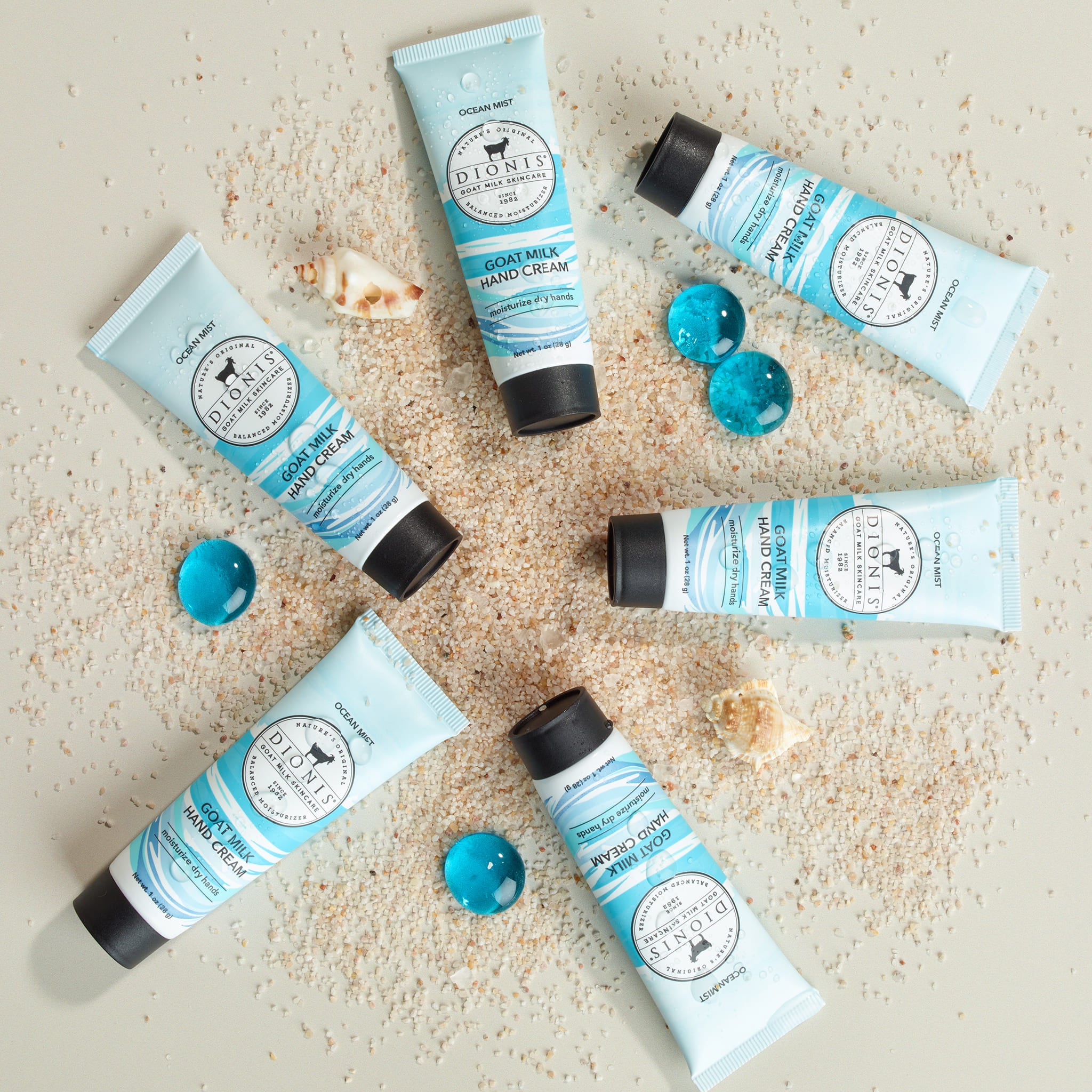 Ocean Mist Goat Milk Hand Cream, Set of 6