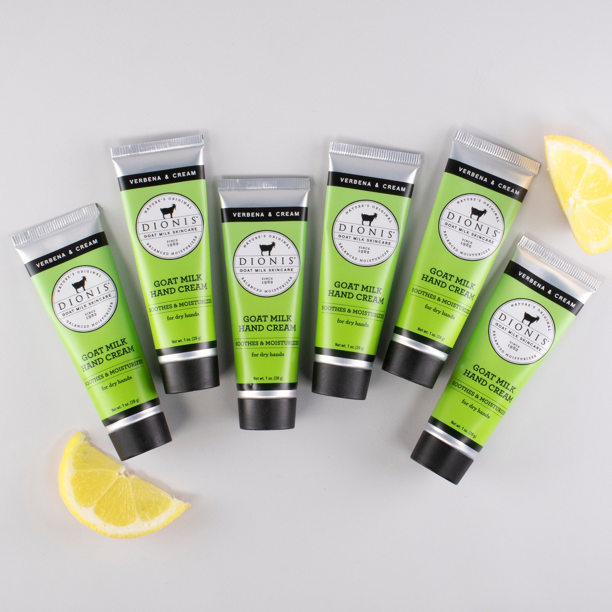 Lemon Verbena & Cream Goat Milk Hand Cream, Set of 6