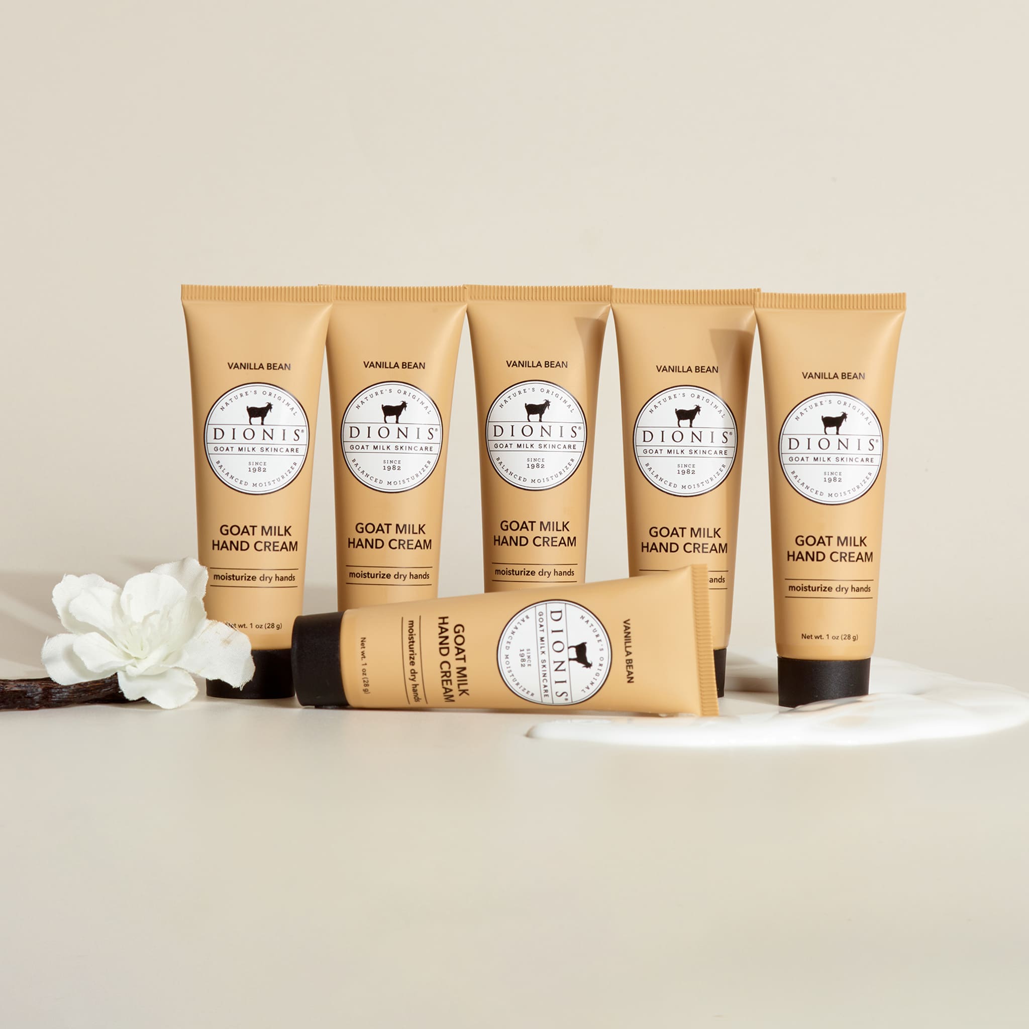 Vanilla Bean Goat Milk Hand Cream, Set of 6
