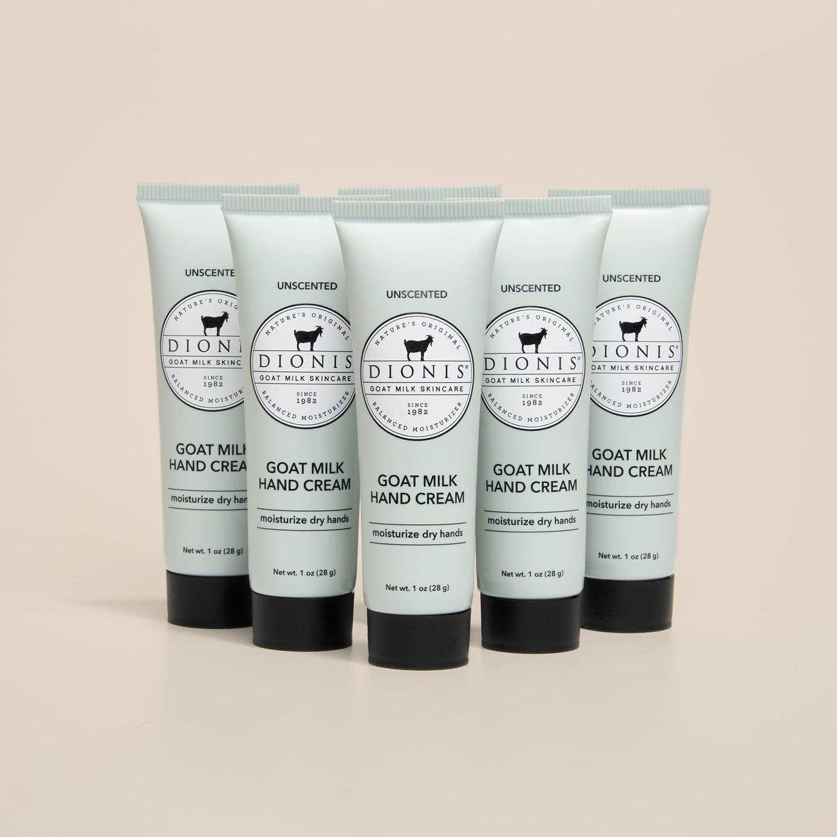 Dionis Goat Milk Hand Cream, Unscented, 1 oz., 6 pack.