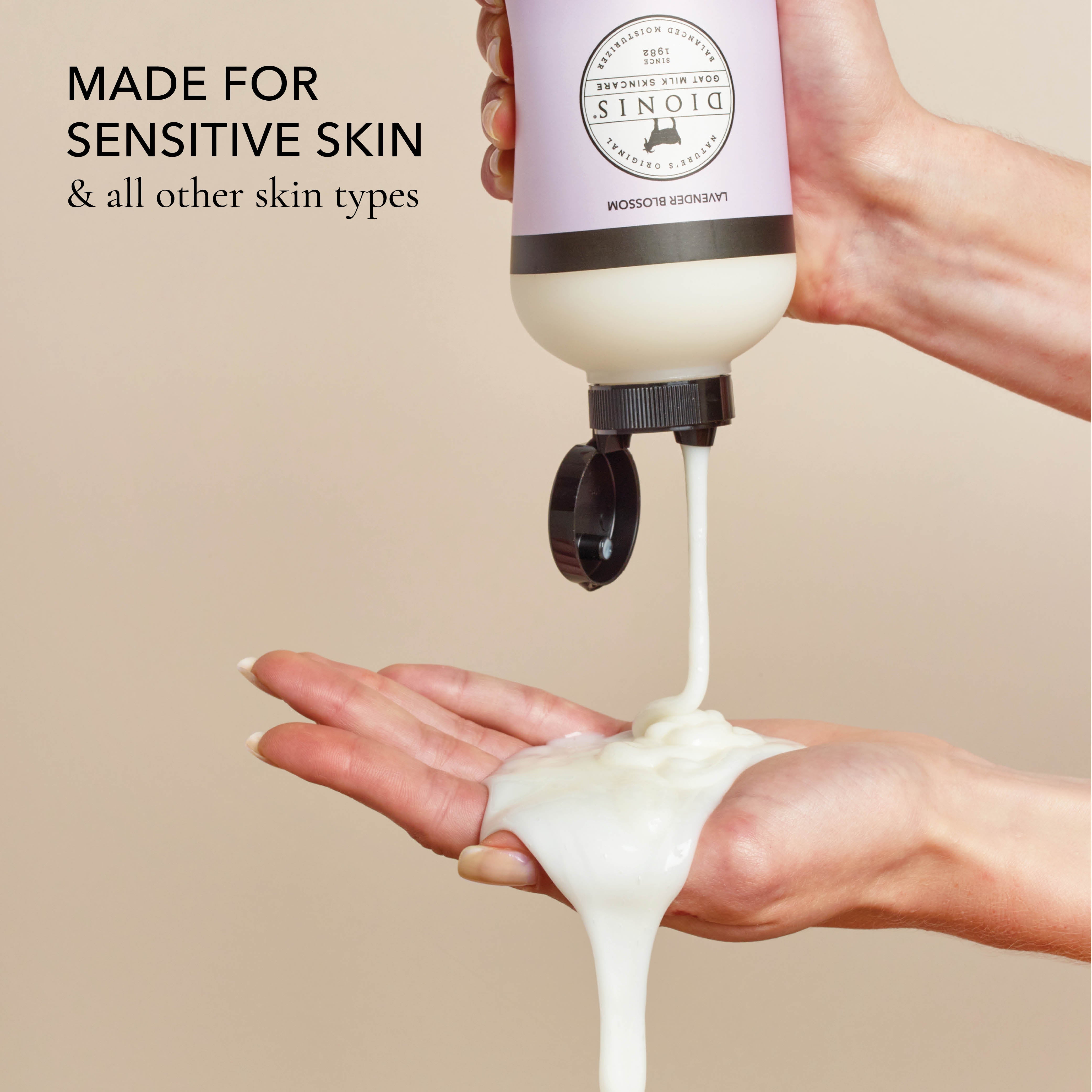 Lavender Blossom Bath & Shower Goat Milk Crème • Dionis Goat Milk