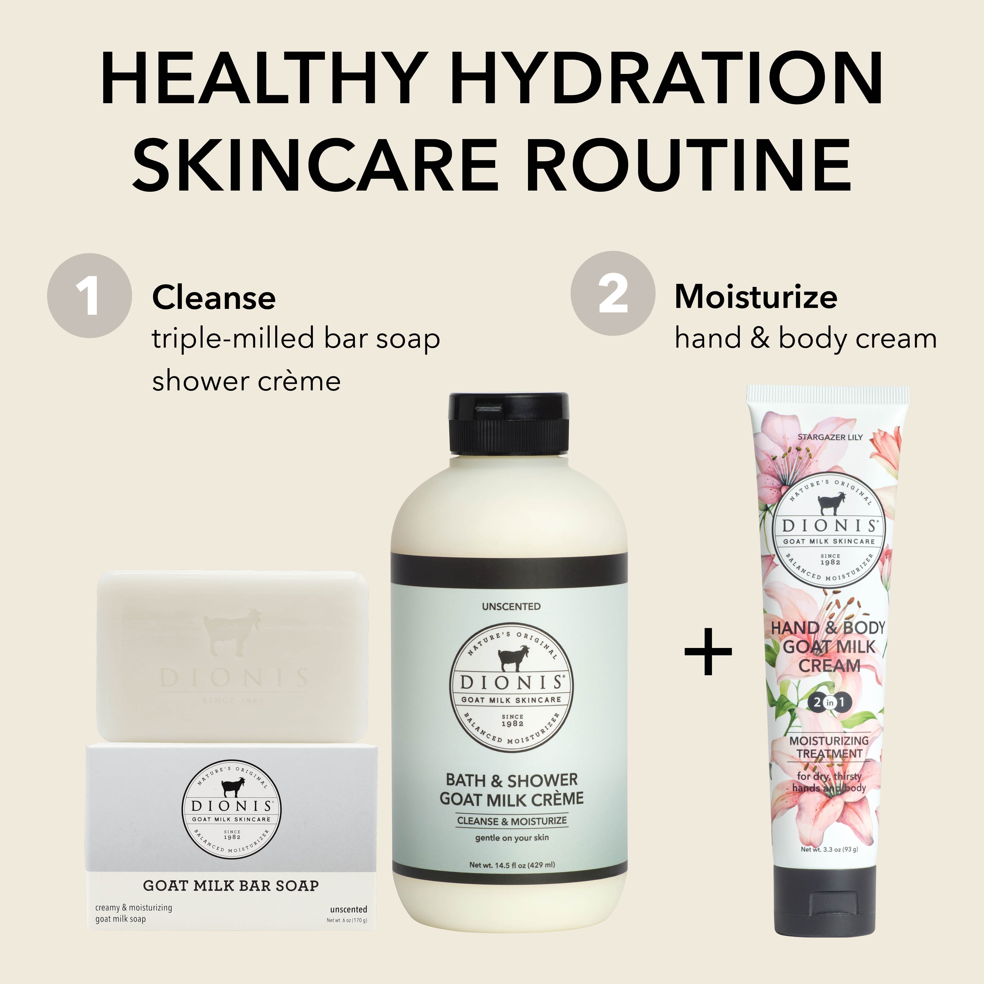 Stargazer Lily Hand & Body Goat Milk Cream • Dionis Goat Milk Skincare