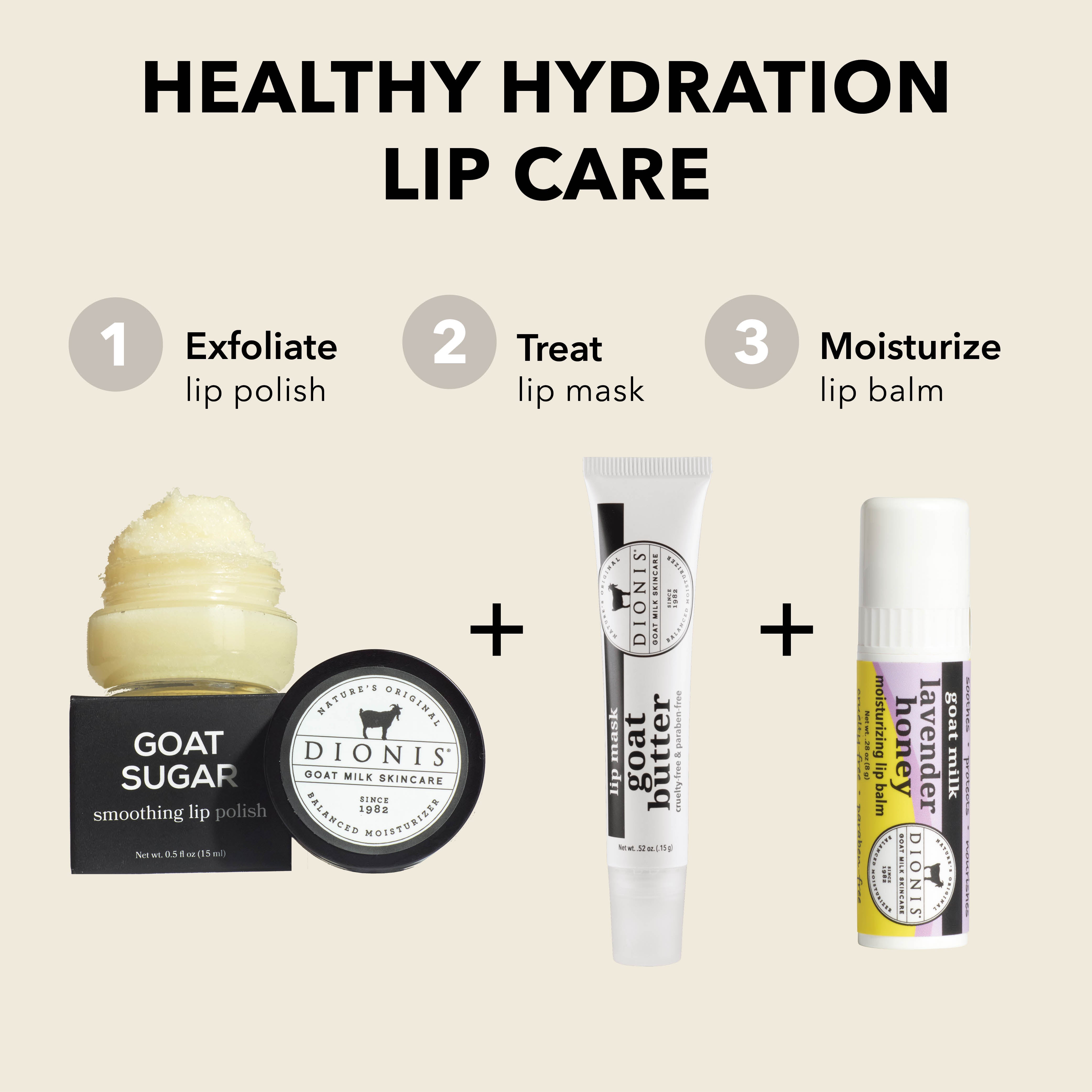 Original Goat Milk Lip Balm, Set of 3