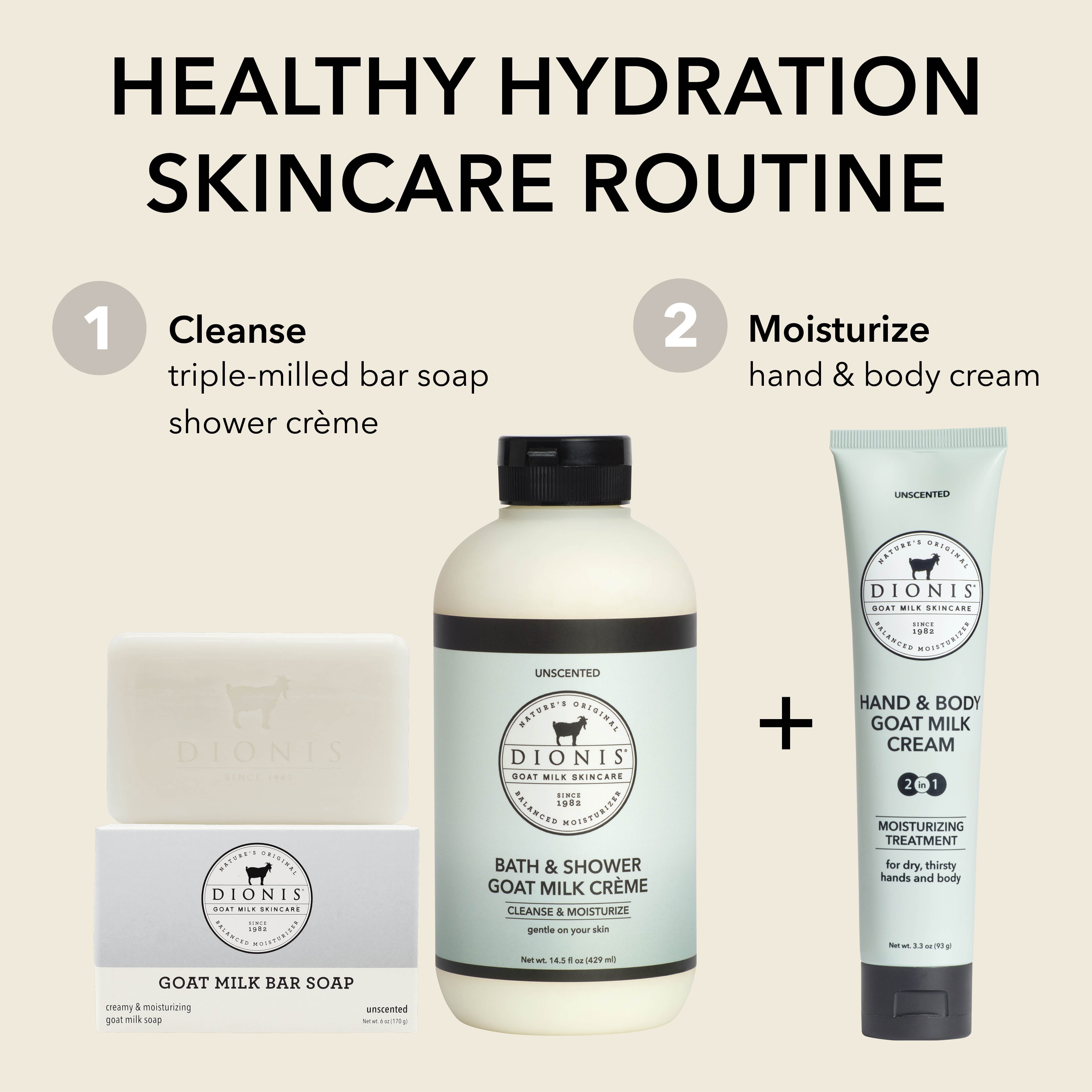 Dionis Goat Milk Skincare Unscented Healthy Hydration Skincare Routine Suggestions