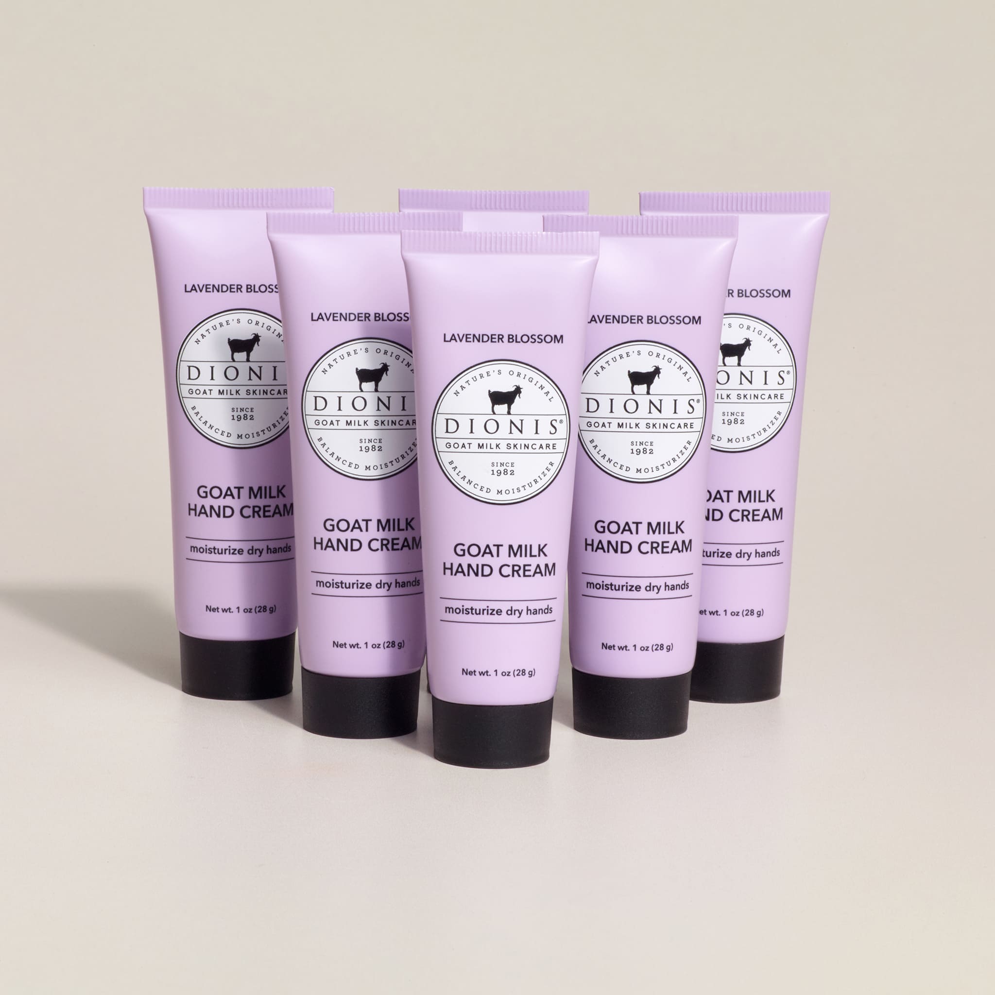 Lavender Blossom Goat Milk Hand Cream, Set of 6 • Dionis Goat Milk