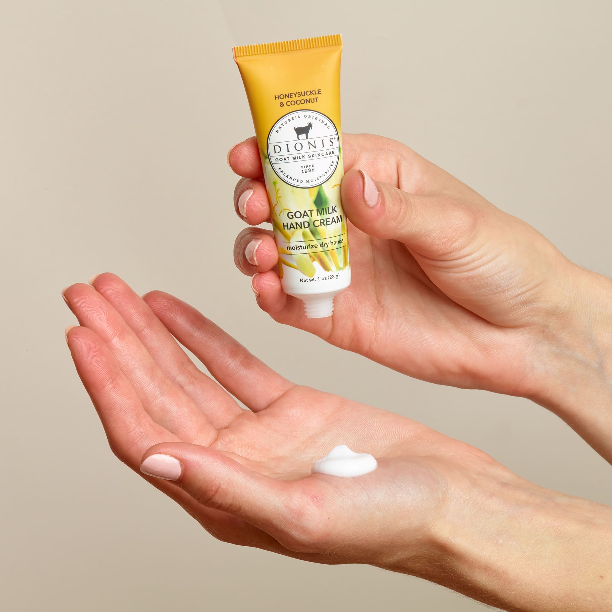 Honeysuckle & Coconut Goat Milk Hand Cream, Set of 6 • Dionis Goat