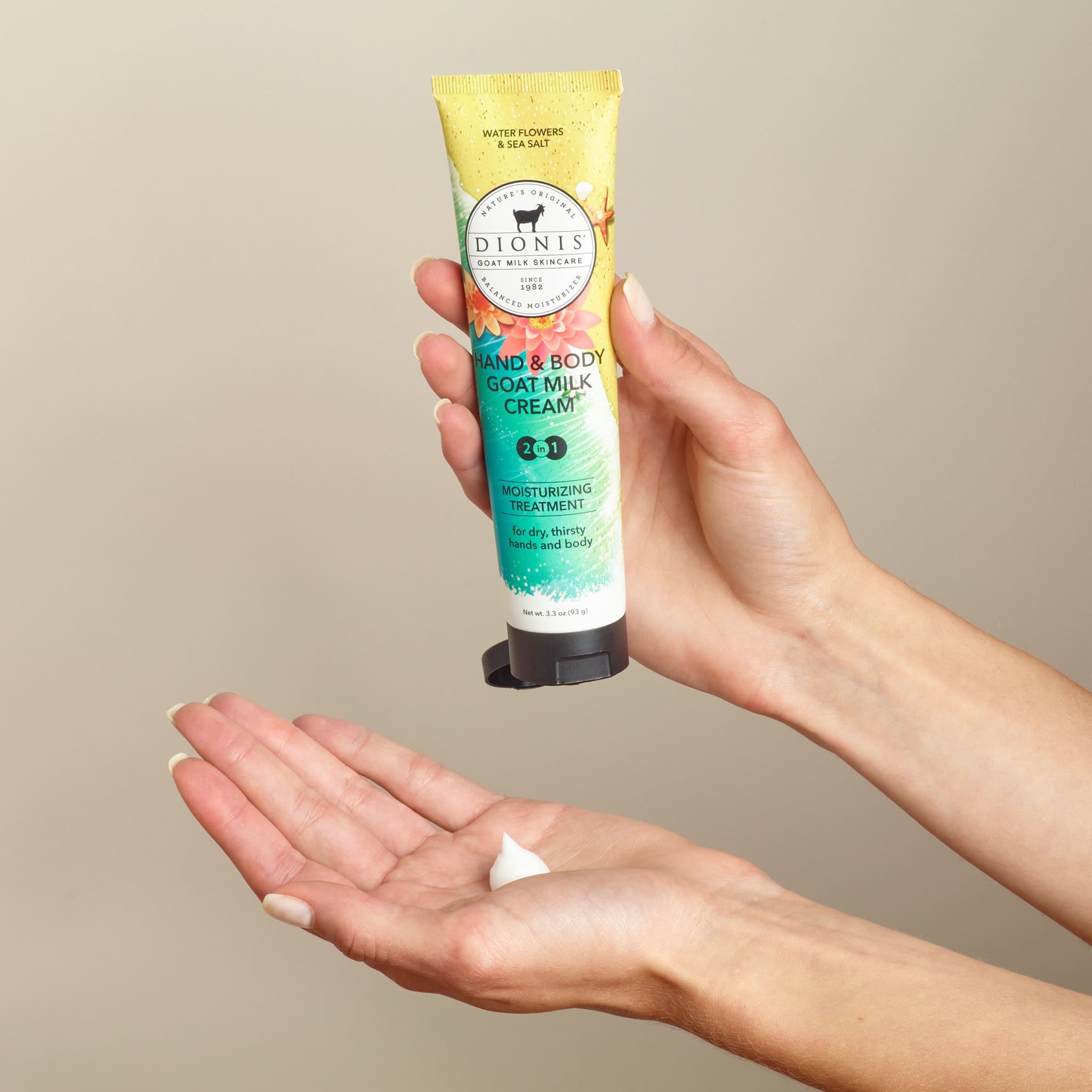 Water Flowers & Sea Salt Hand & Body Goat Milk Cream