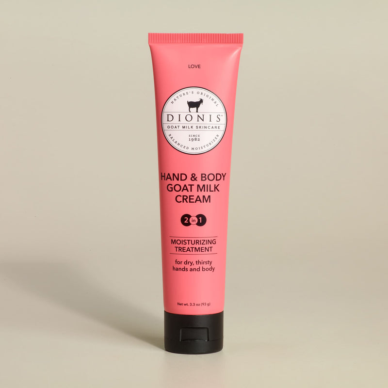 Dionis Hand & Body Goat Milk Cream, Love, 3.3 oz