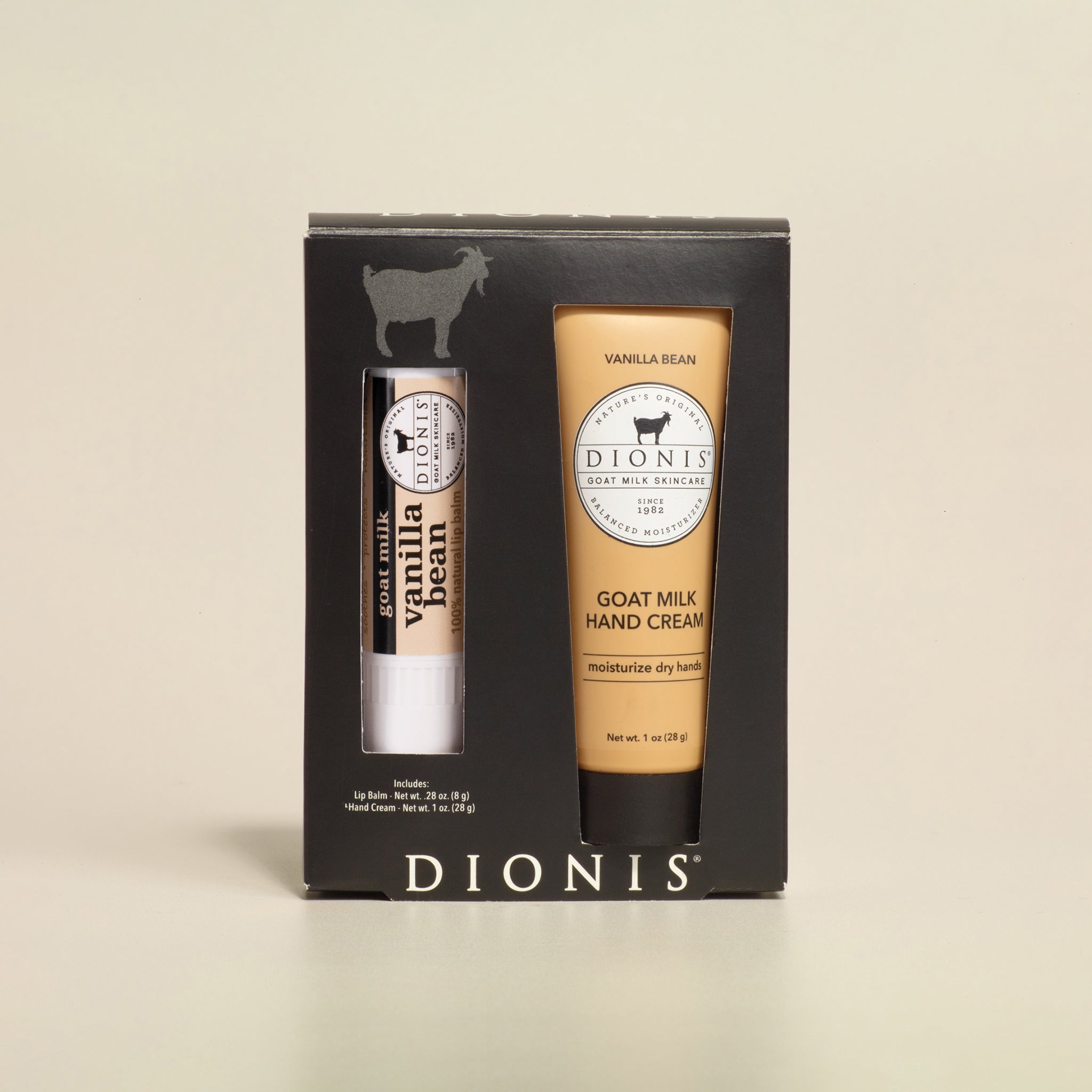POLICY SKIN CONDITIONER & CREAM N セット Vanilla Bean Lip & Hand Set • Dionis Goat Milk Skincare