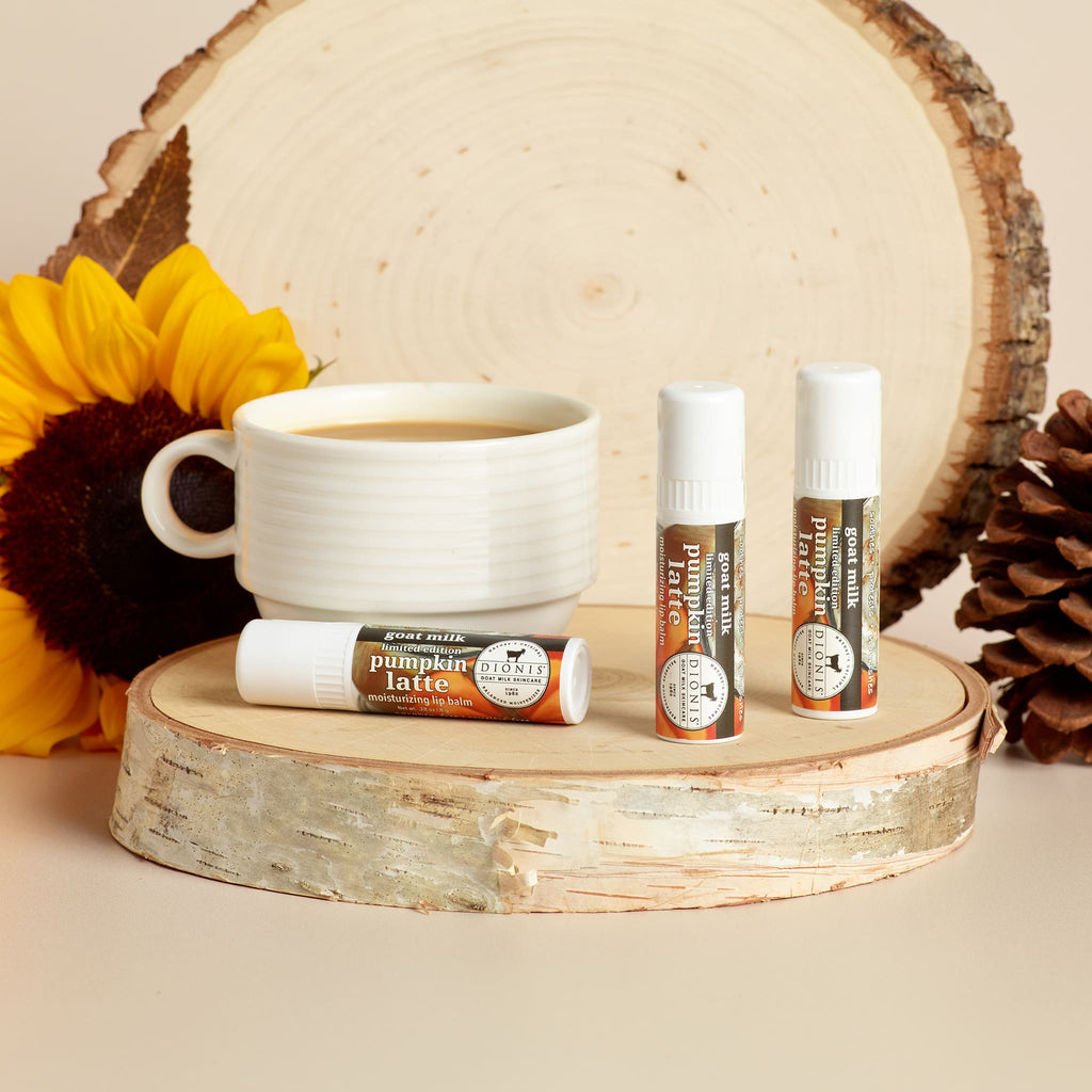 Pumpkin Latte Goat Milk Lip Balm, Set of 3