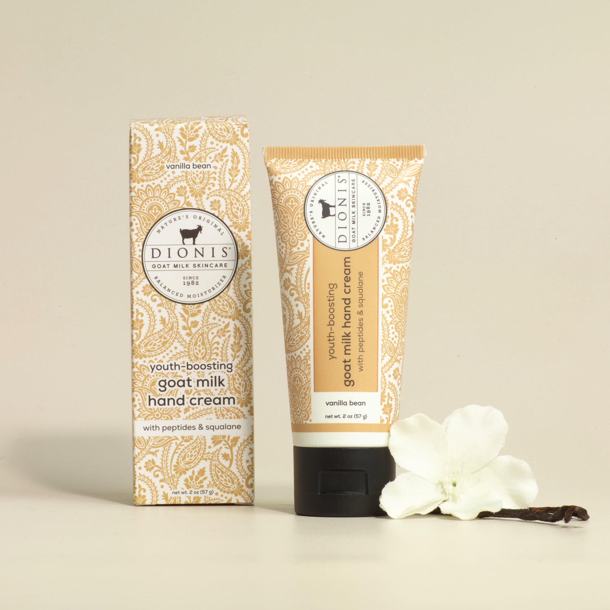 Vanilla Bean Youth-Boosting Goat Milk Hand Cream, 2 oz • Dionis