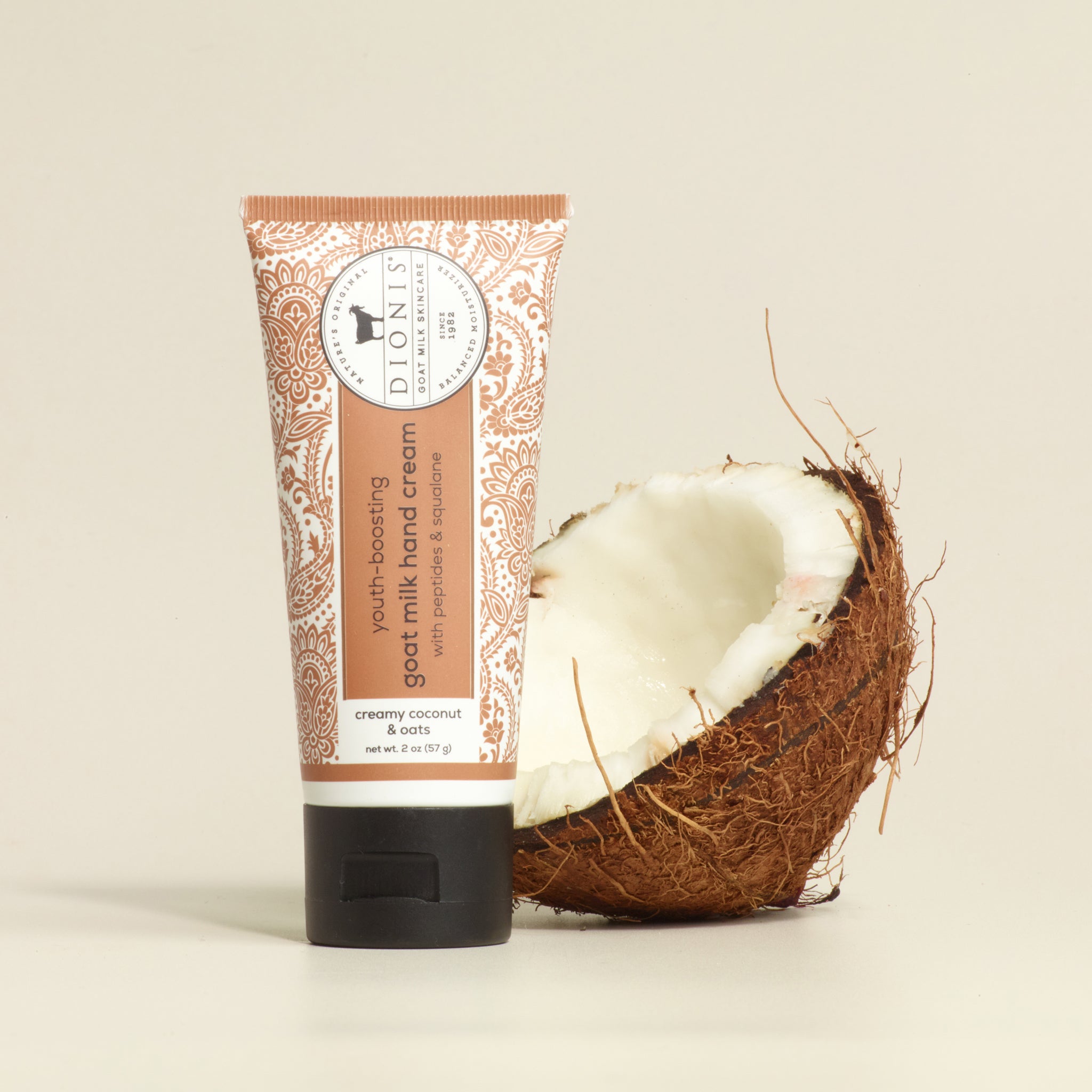 Creamy Coconut & Oats Youth-Boosting Goat Milk Hand Cream, 2 oz