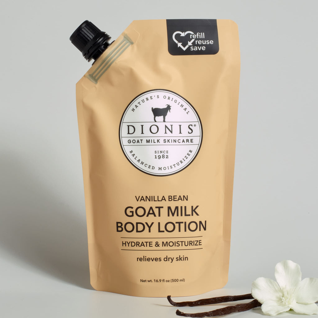 Vanilla Bean Goat Milk Body Lotion Refill Pouch