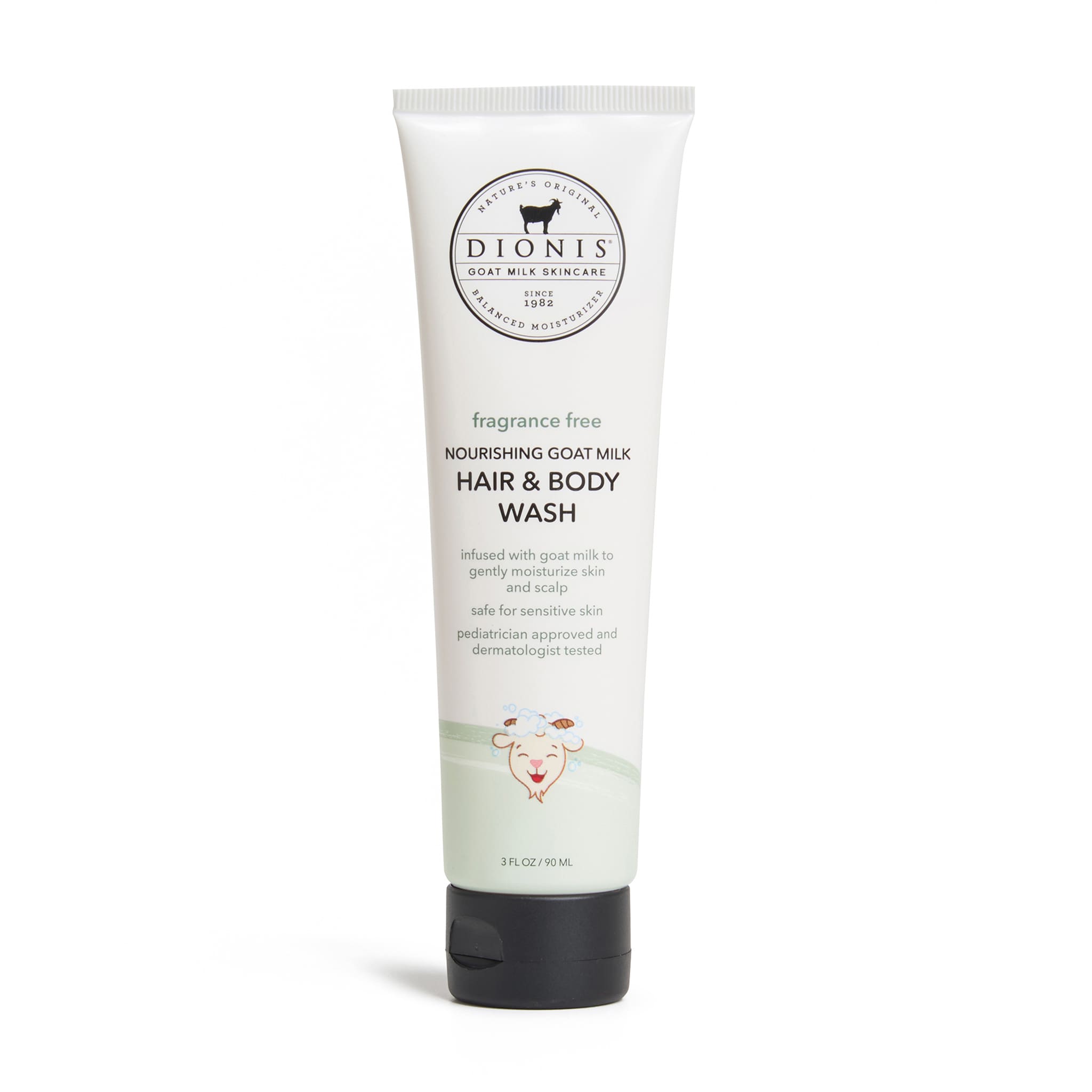 Dionis Baby Hair & Body Wash, Fragrance Free, 3 fl oz. 