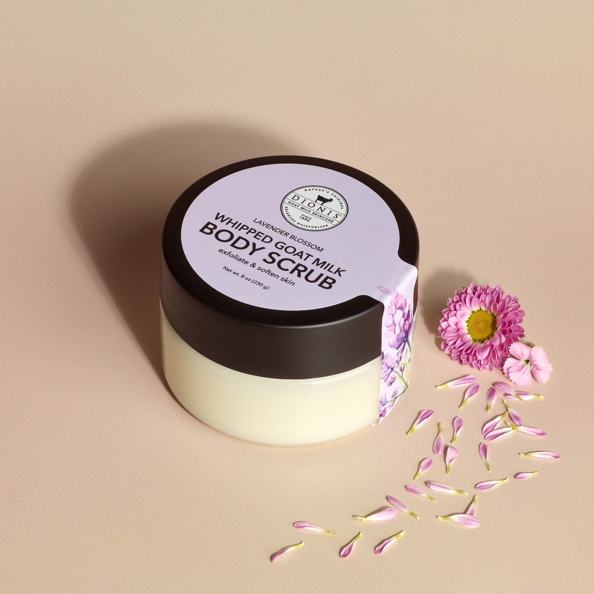 Lavender Blossom Whipped Goat Milk Body Scrub • Dionis Goat Milk