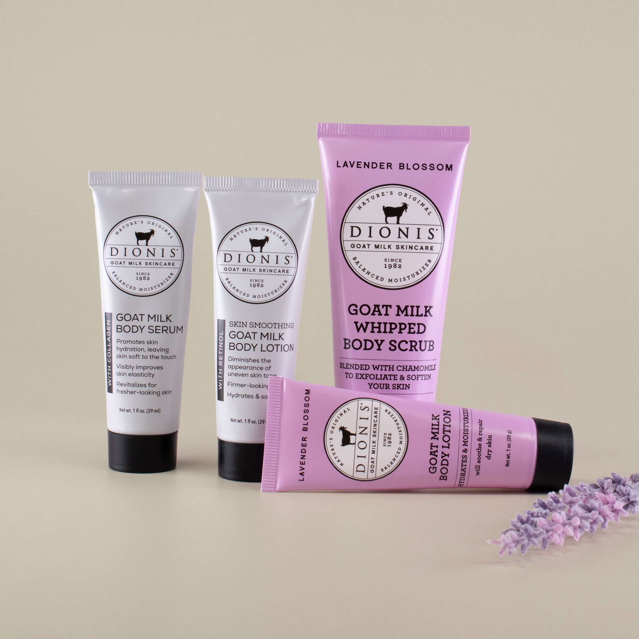 Lavender Blossom Body Treatment Sampler • Dionis Goat Milk Skincare