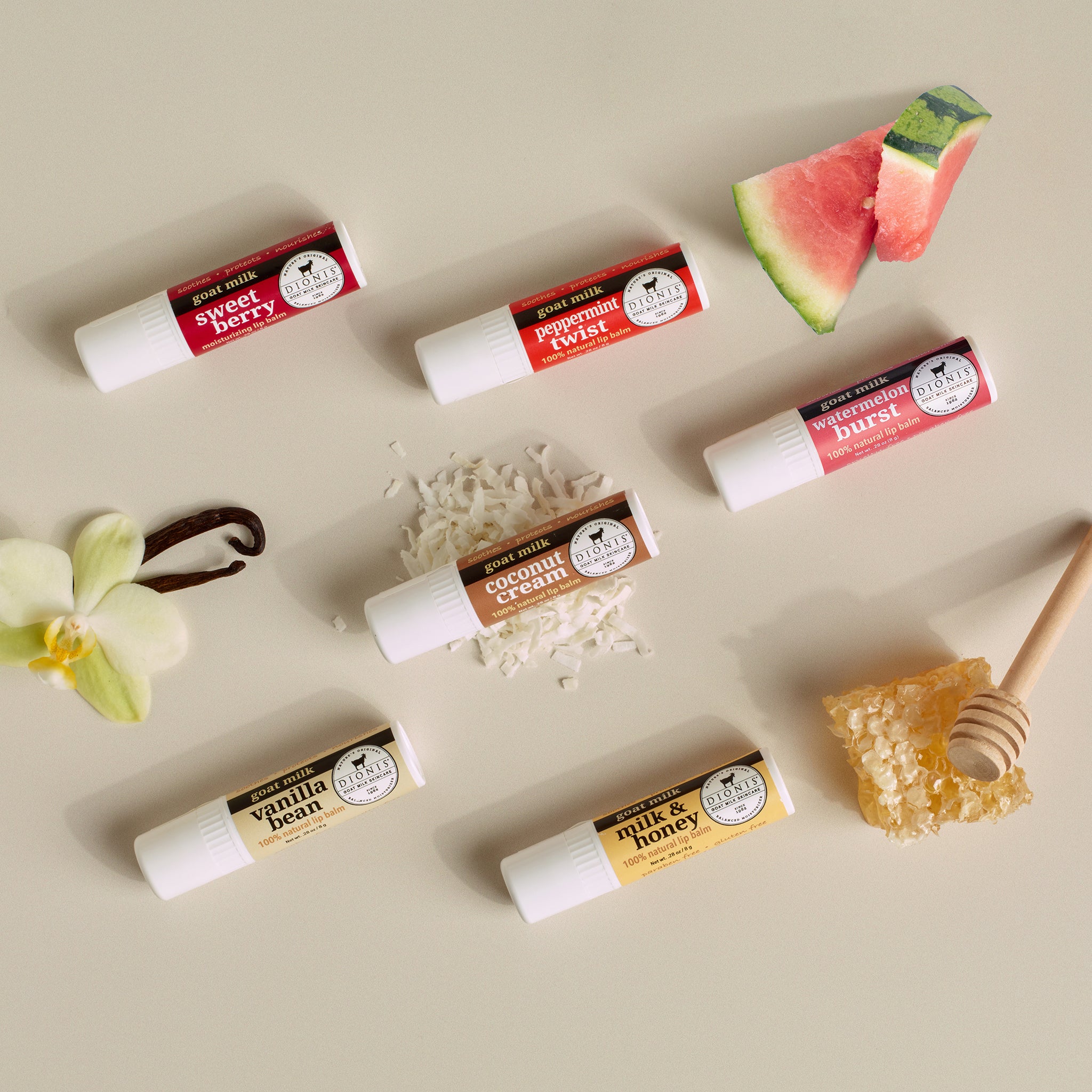 Dionis Lip Balm Deluxe Box Set Group Photo