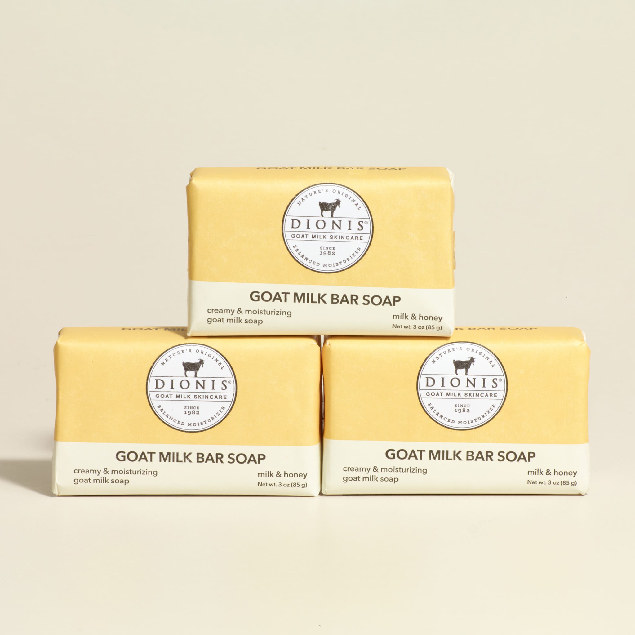 3 oz Milk & Honey Goat Milk Bar Soap, Set of 3