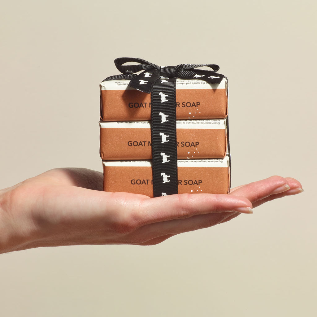 3 oz Creamy Coconut & Oats Goat Milk Bar Soap, Set of 3