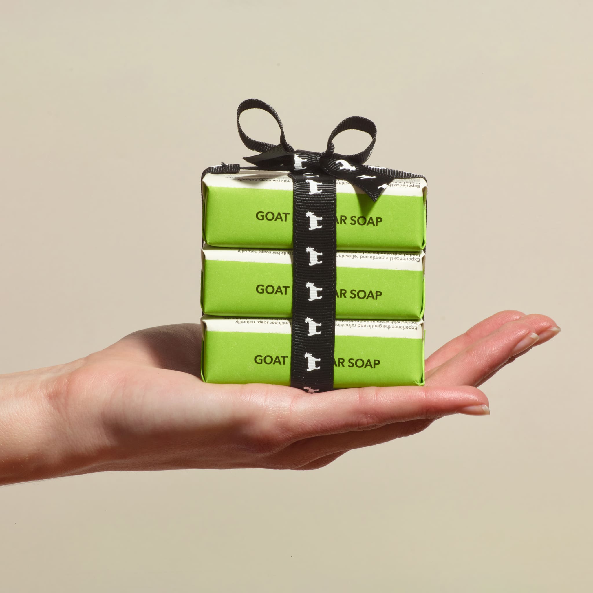 3 oz Lemon Verbena & Cream Goat Milk Bar Soap, Set of 3