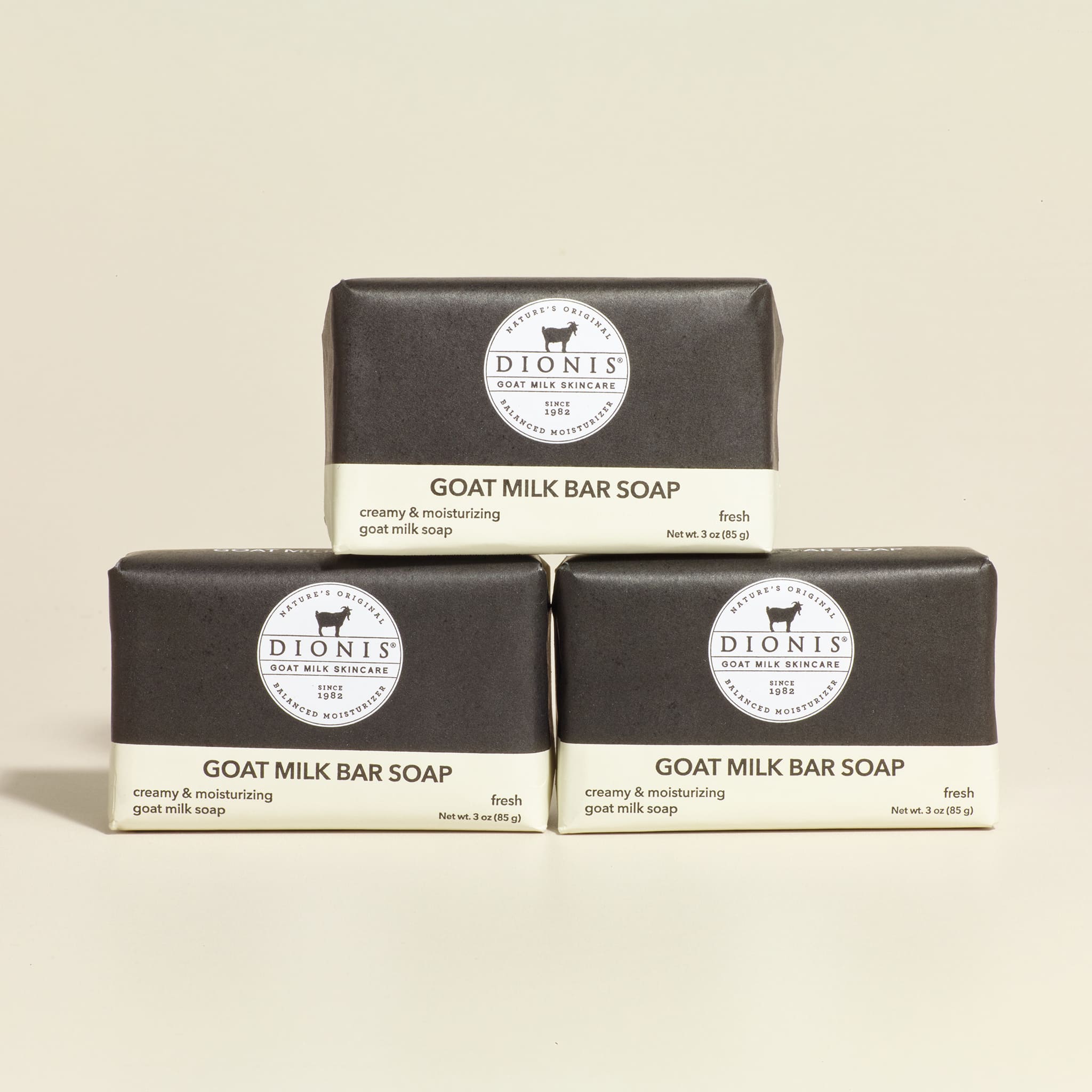 3 oz Fresh Goat Milk Bar Soap, Set of 3
