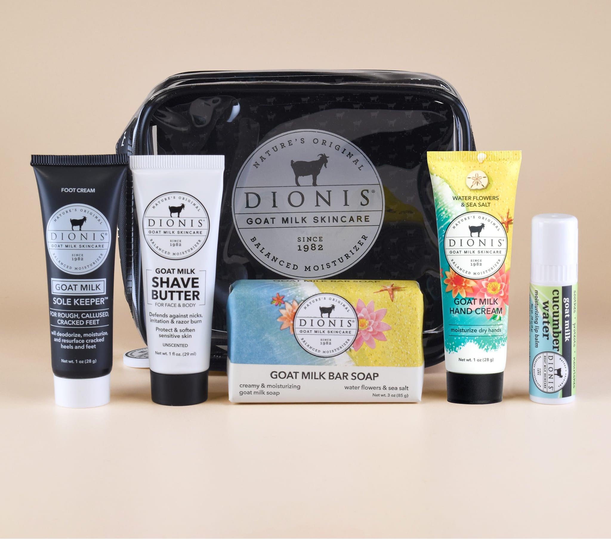 Dionis Goat Milk Skincare Water Flowers & Sea Salt Travel Set
