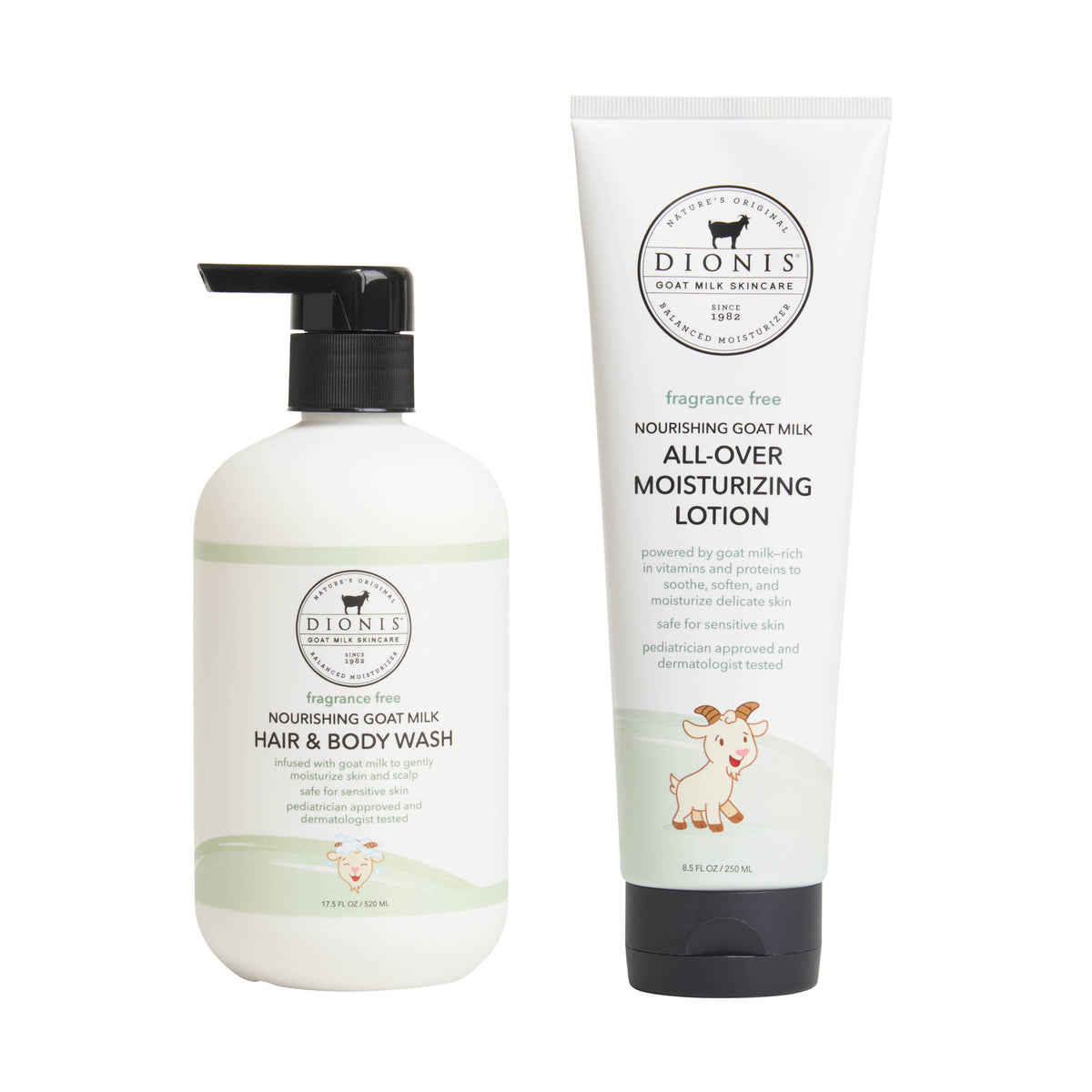 Dionis Baby Hair & Body Wash and All-Over Moisturizing Lotion, Lavender Sprig Bundle

Includes:
1 - Hair & Body Wash, Lavender Sprig, 17.5 oz.
1 - All-Over Moisturizing Lotion, Lavender Sprig, 8.5 oz.