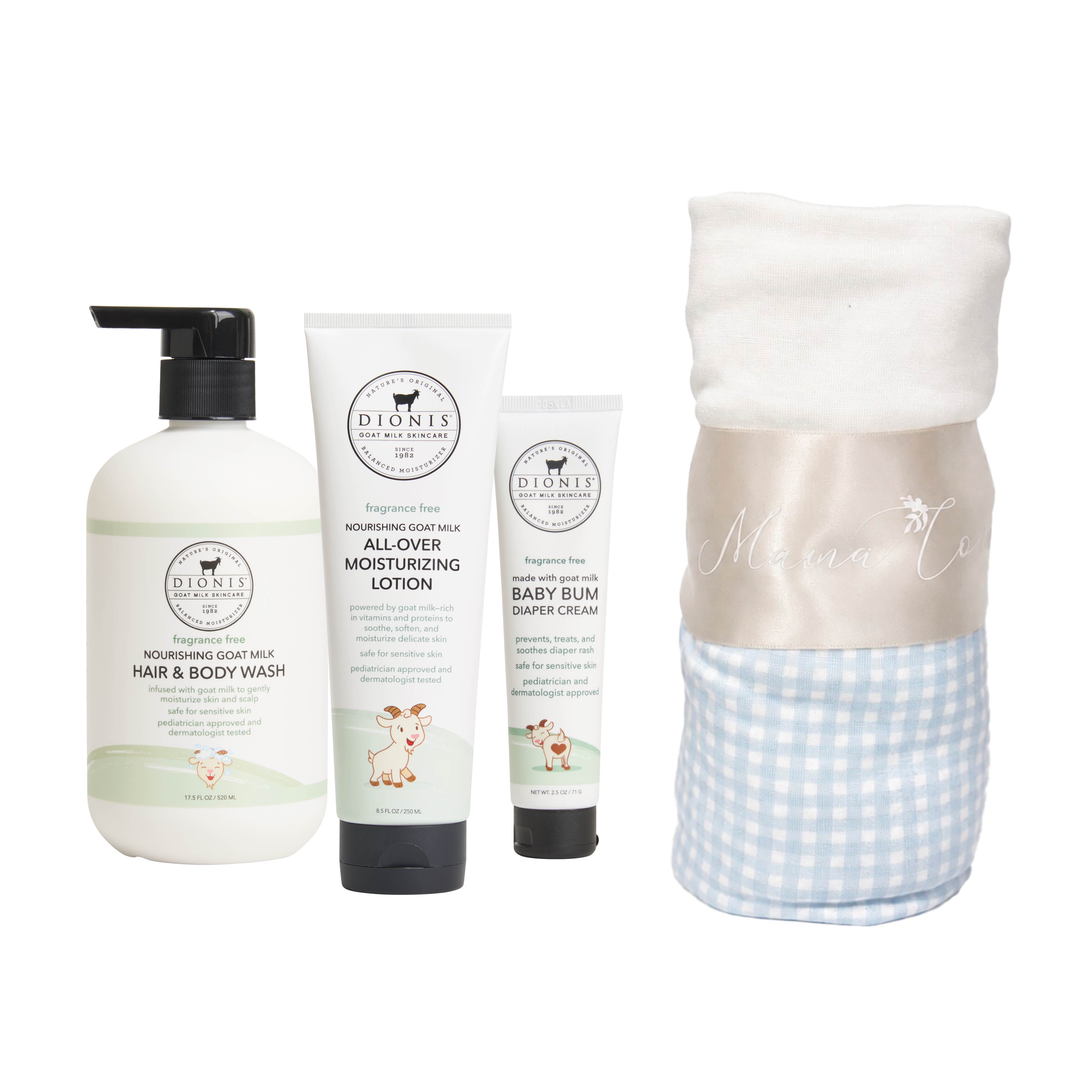 Mama Coco® x DIONIS® Baby Essentials Gift Set, Blue • Dionis Goat