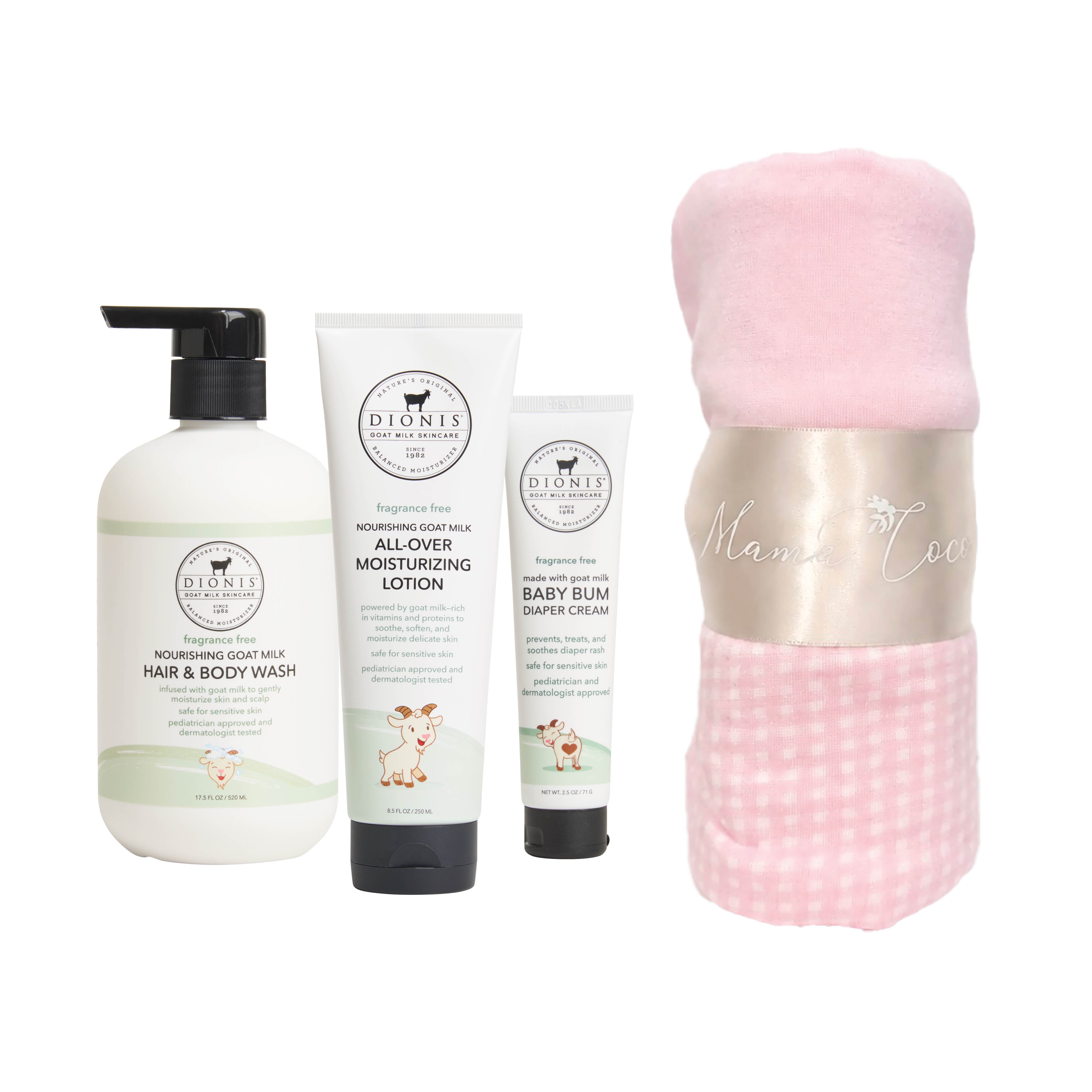 Mama Coco® x DIONIS® Baby Essentials Gift Set, Pink • Dionis Goat