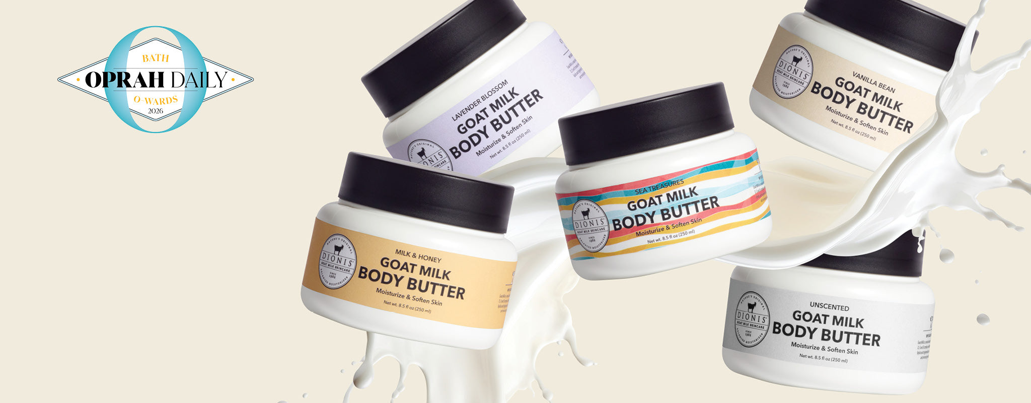 Dionis Goat milk body butters selected Best Goat Milk Body Butters by Oprah Daily