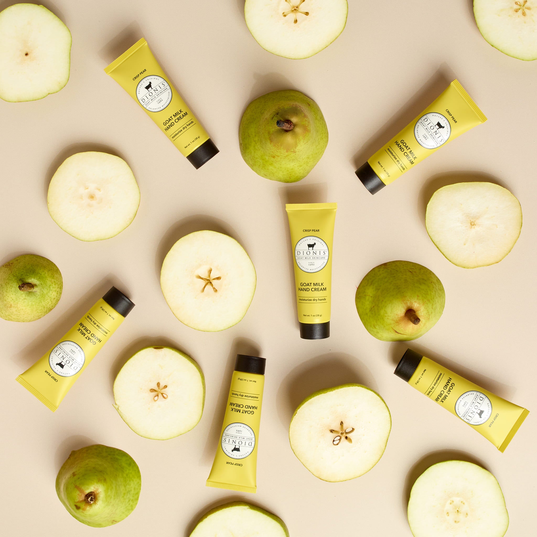 Crisp Pear Goat Milk Hand Cream, Set of 6