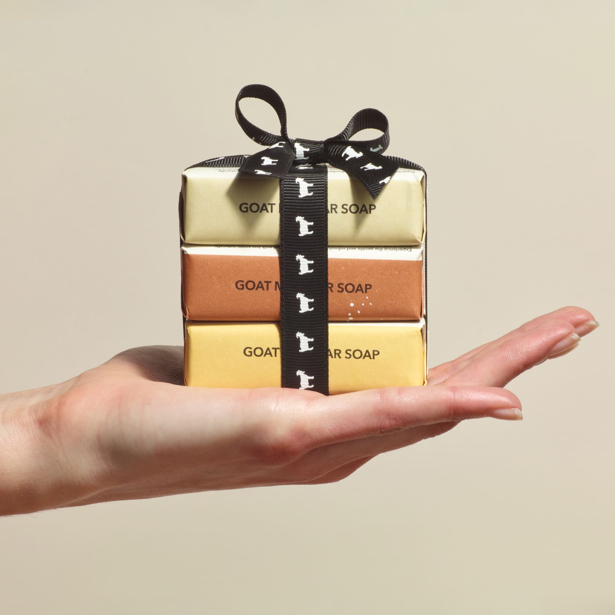 3 oz Warm & Sweet Goat Milk Bar Soap, Set of 3
