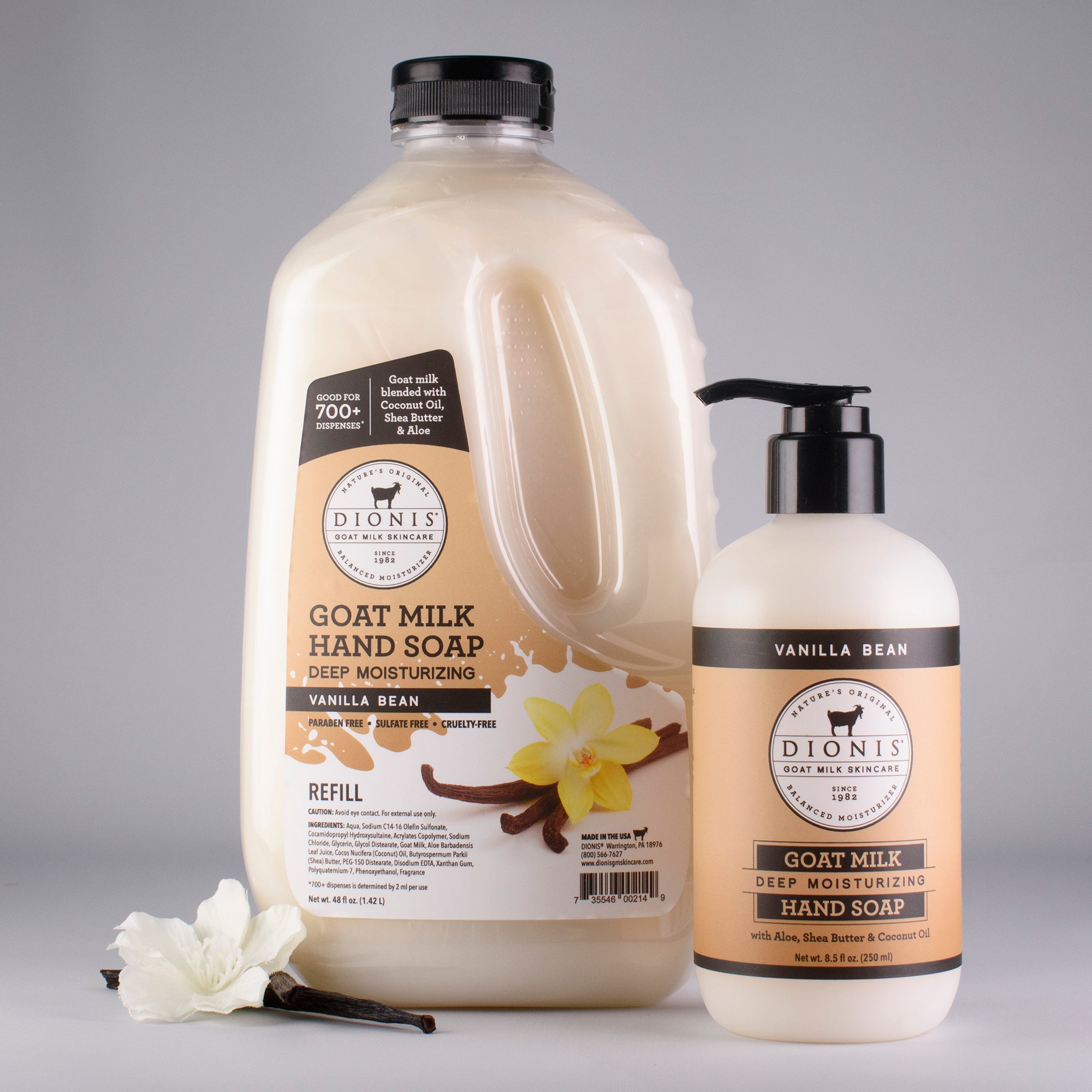 Vanilla Bean Goat Milk Hand Soap Bundle • Dionis Goat Milk Skincare