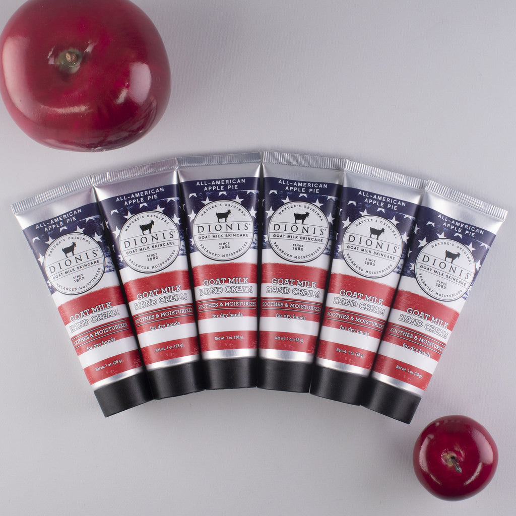 Hand Cream Set - All-American Apple Pie, Set of 6 • Dionis Goat Milk  Skincare